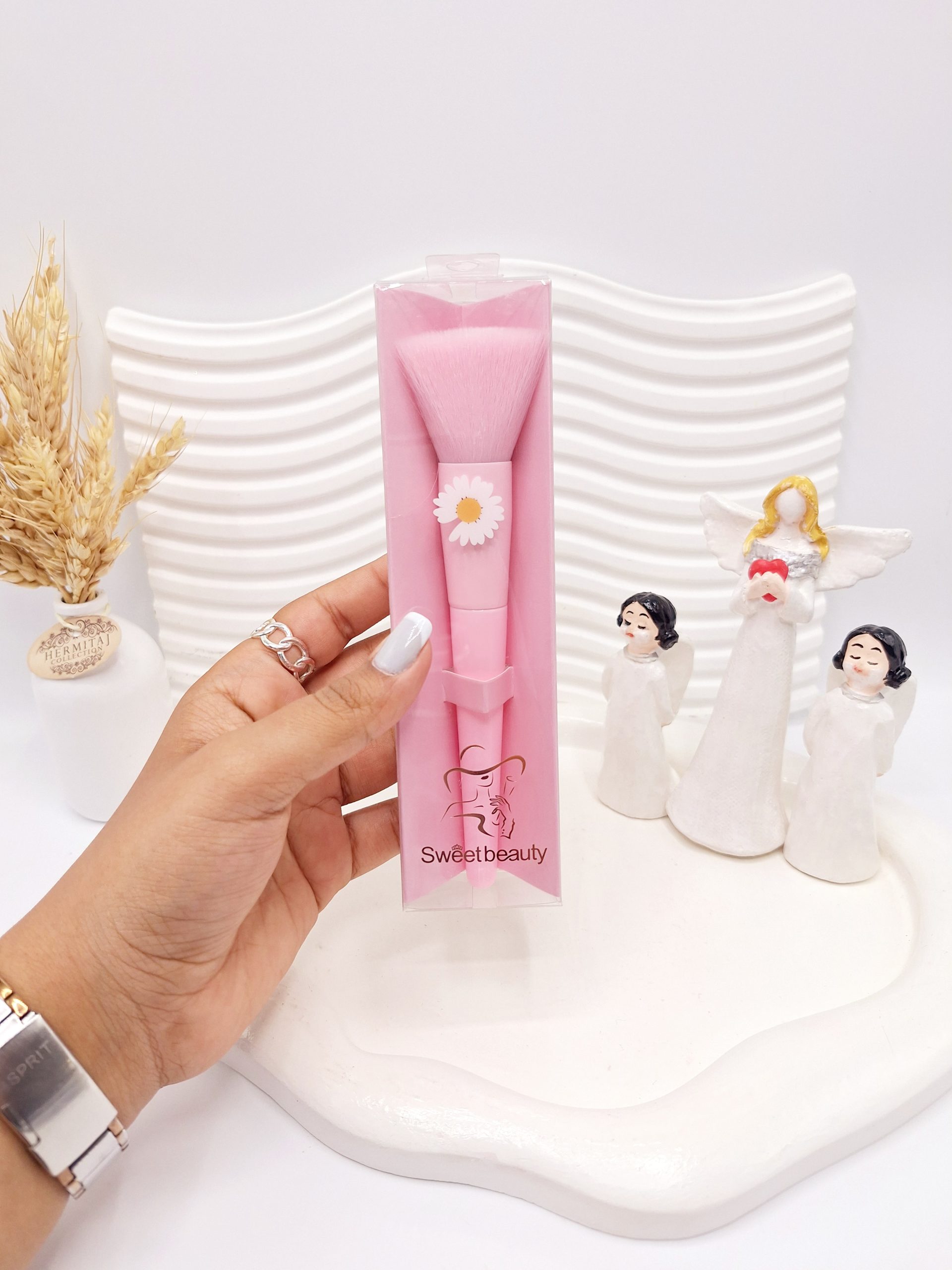 براش رژ گونه بابونه صورتی طلق دار کد 1272