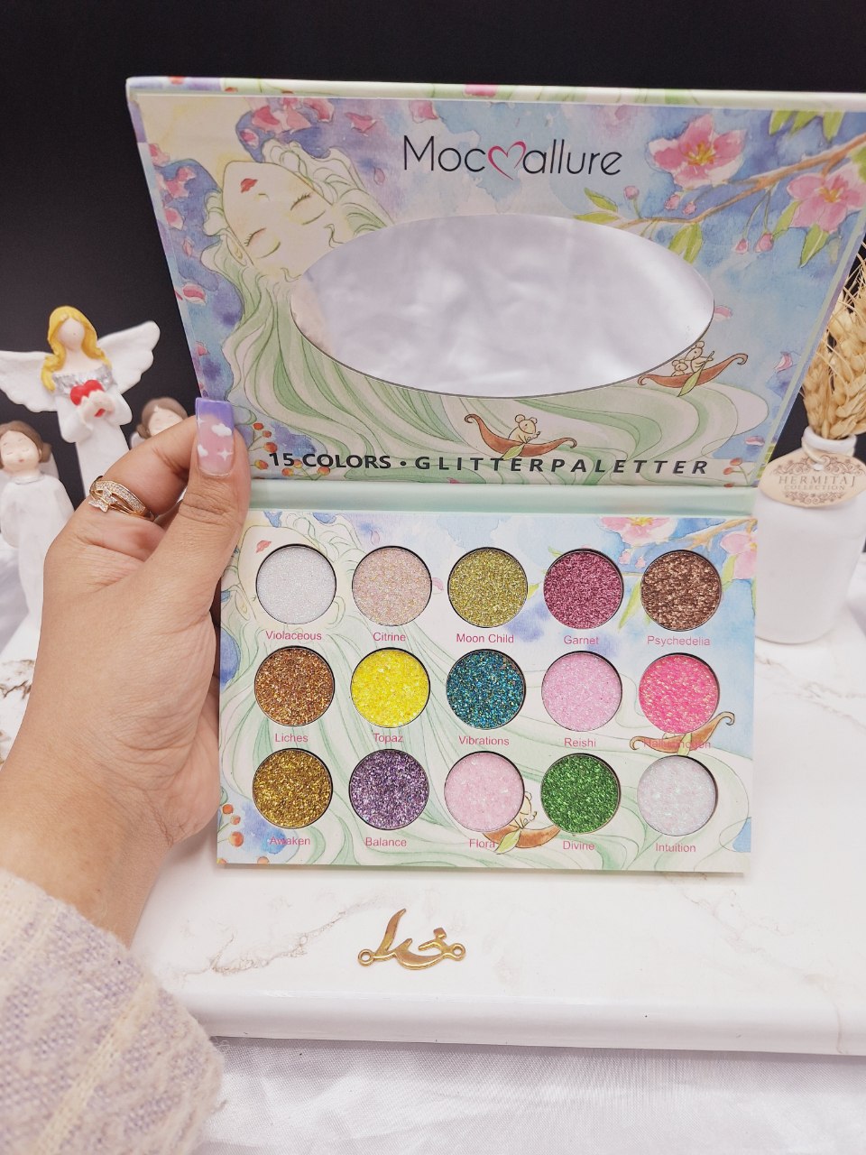 پالت سایه چشم گلیتری موکالره Mocallure کد ES 3373