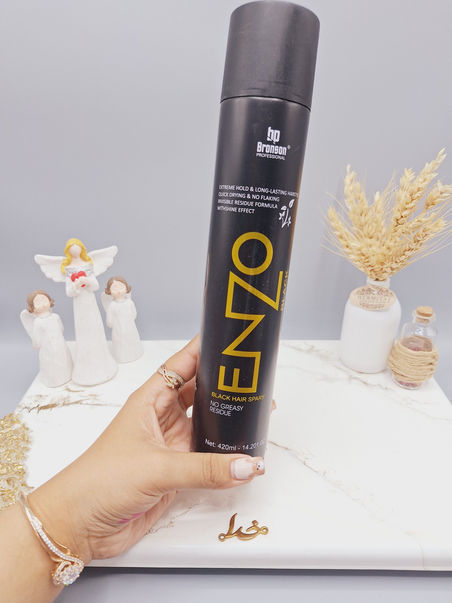 اسپری و تافت مو حالت دهنده معطر برند ENZO کد 2533