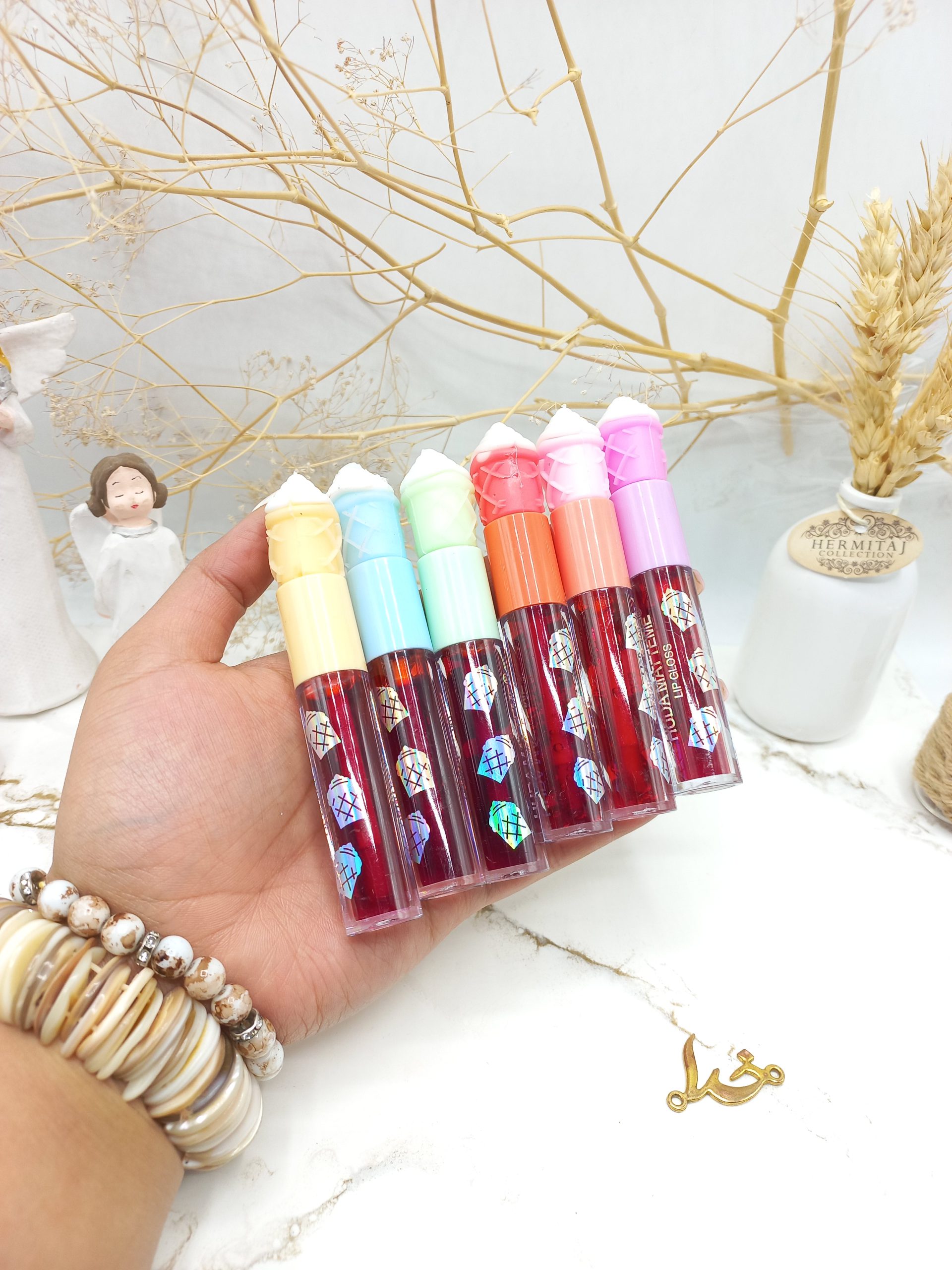 تینت لب طرح بستنی هدی مات می HUDA MATTE ME کد 5646