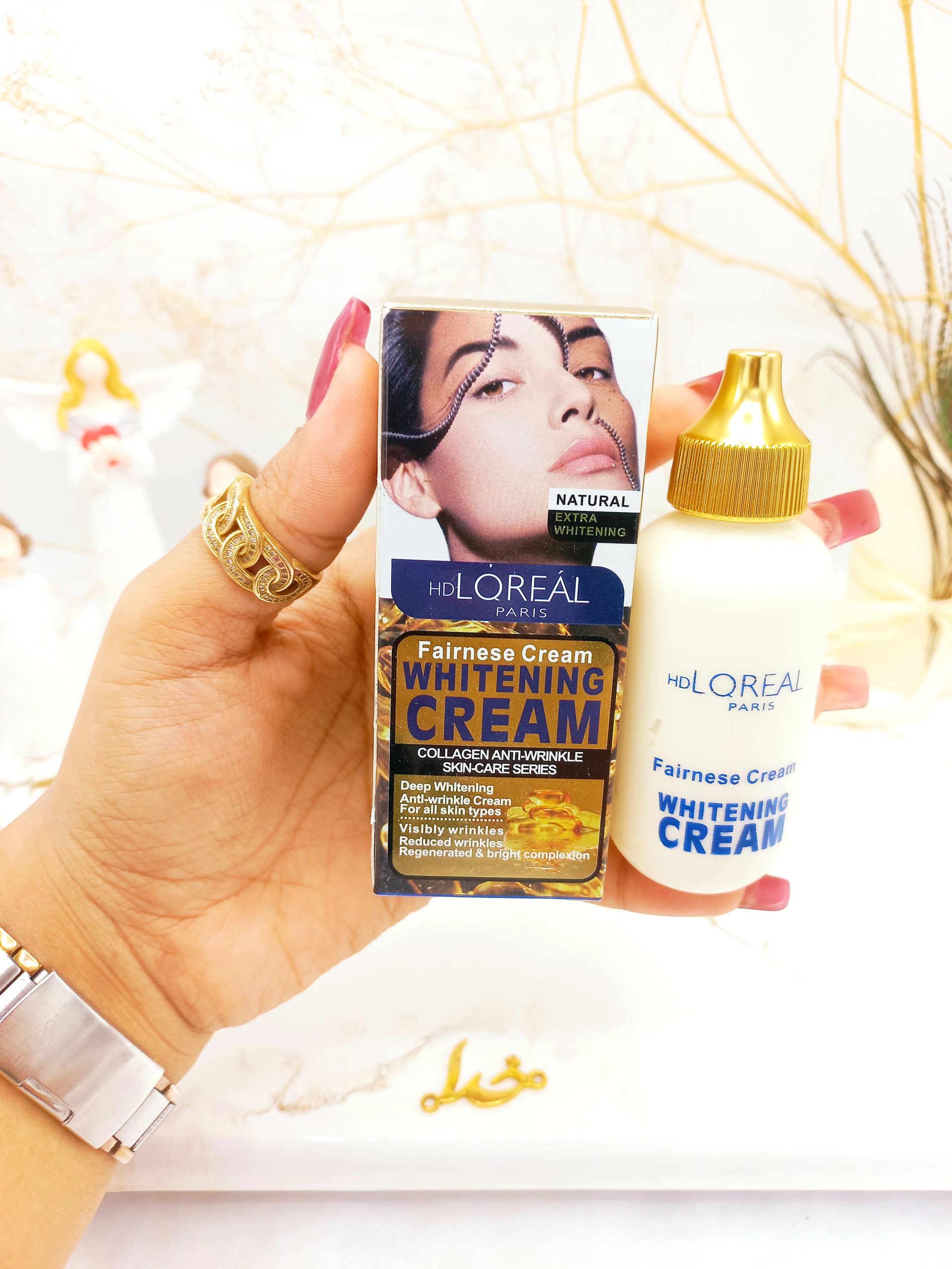 کرم سفید کننده و مراقبت از پوست و ضد چروک کلاژن HD LOREAL