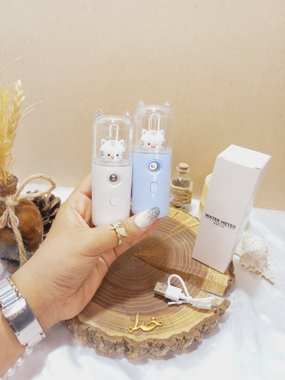 دستگاه بخور سرد شارژی طرح گربه کیفیت عالی | پخش عمده