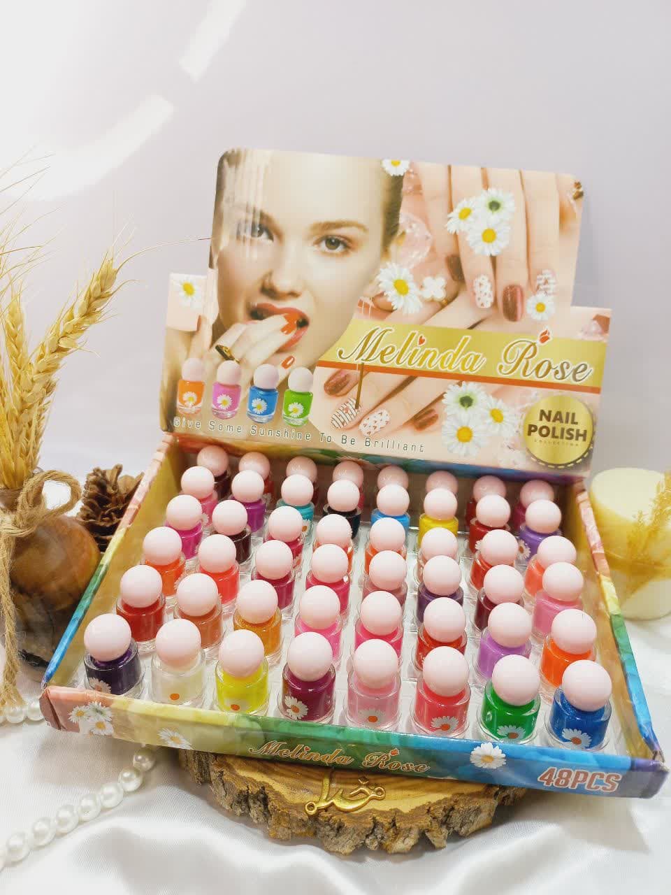 لاک پرطرفدار طرح گل نایلی پولیش NAIL POLISH کد A6005 | پخش عمده