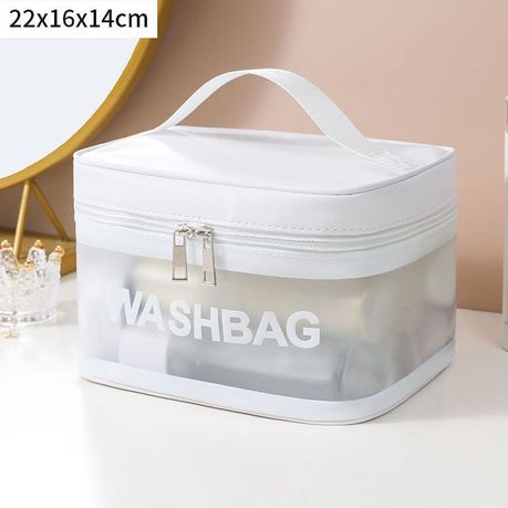 کیف آرایشی با کیفیت و جا دار (رنگ سفید)