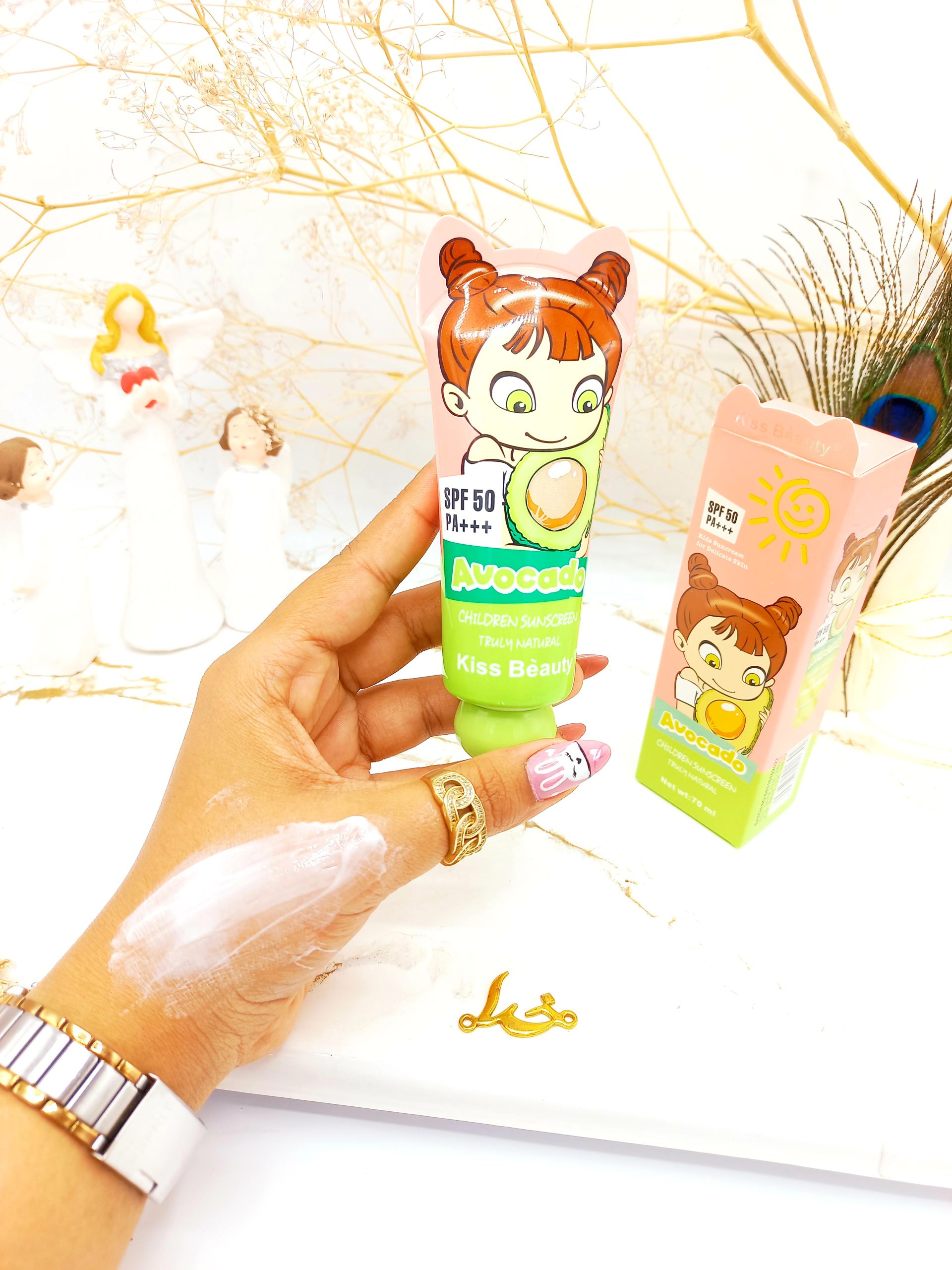 ضد آفتاب آووکادو بچه SPF50 برند کیس بیوتی KISS BEAUTY کد 68315102022