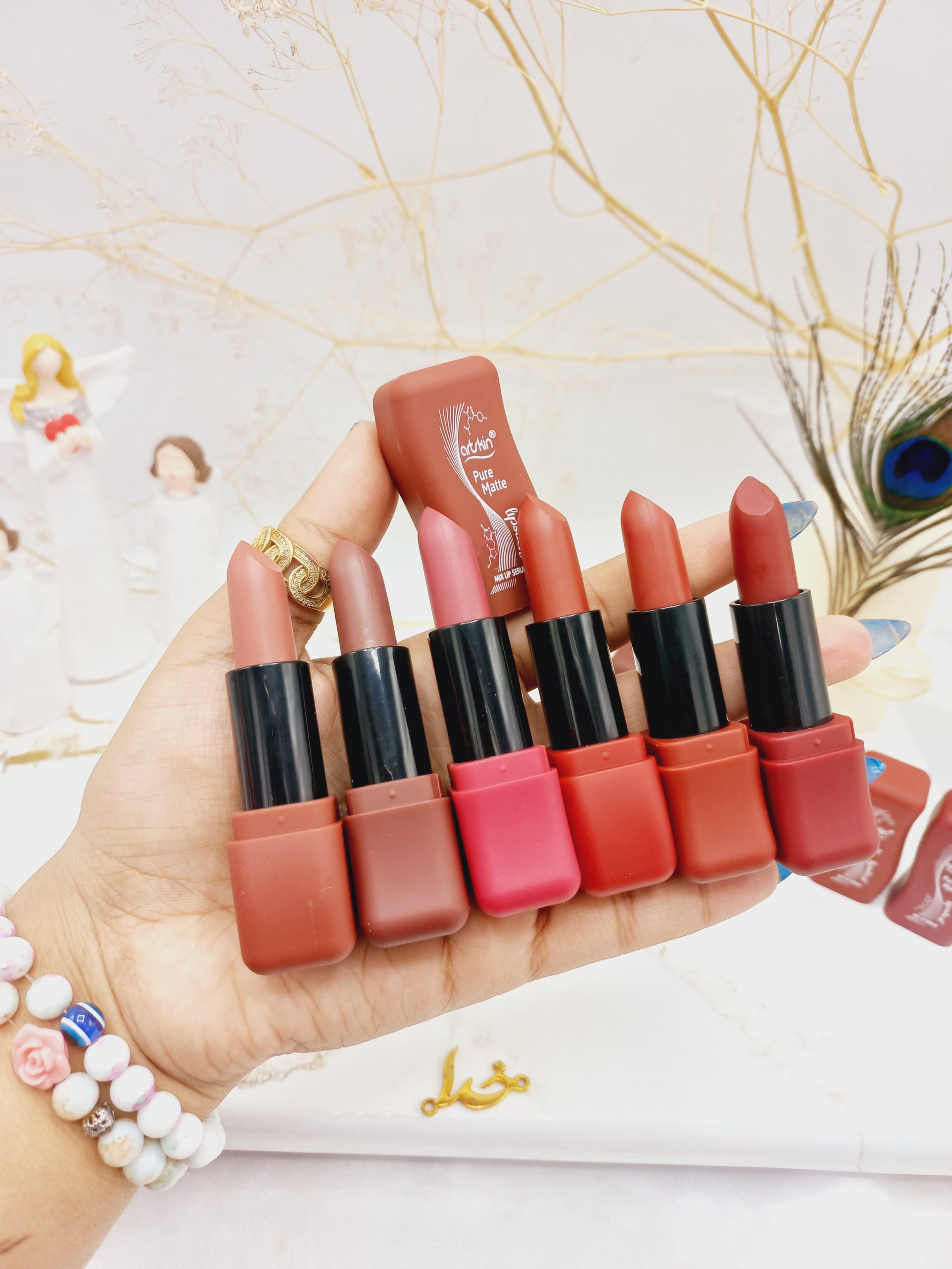 پک 6 تایی رژ جامد ضدآب مات آرت اسکین Art Skin کد AS971096