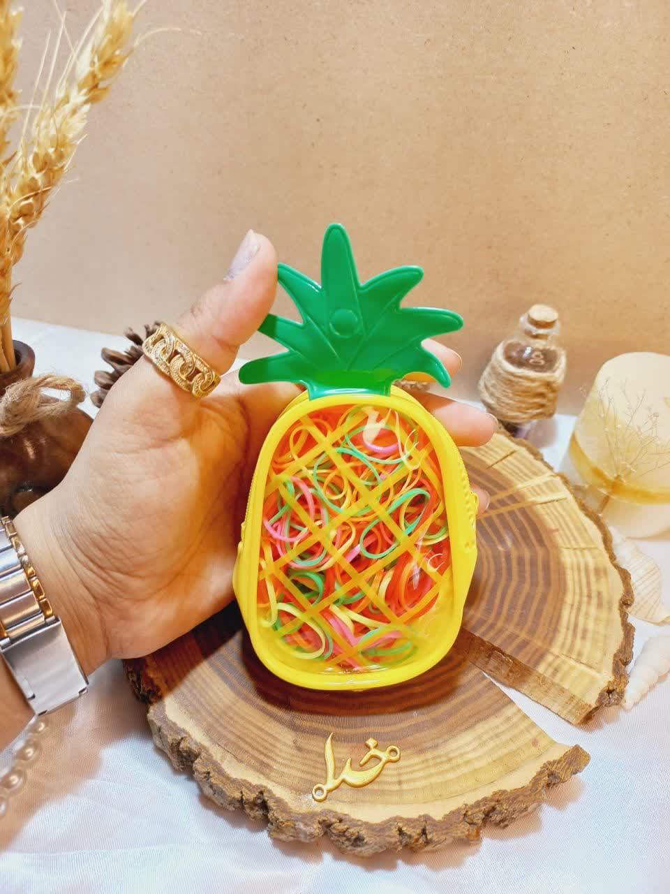 پک کش مو چهل گیس رنگی طرح آناناس