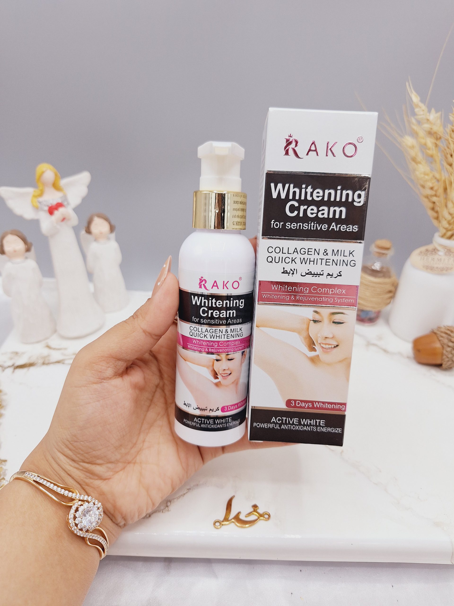 کرم سفید کننده نقاط حساس بدن برند راکو RAKO کد RK1156