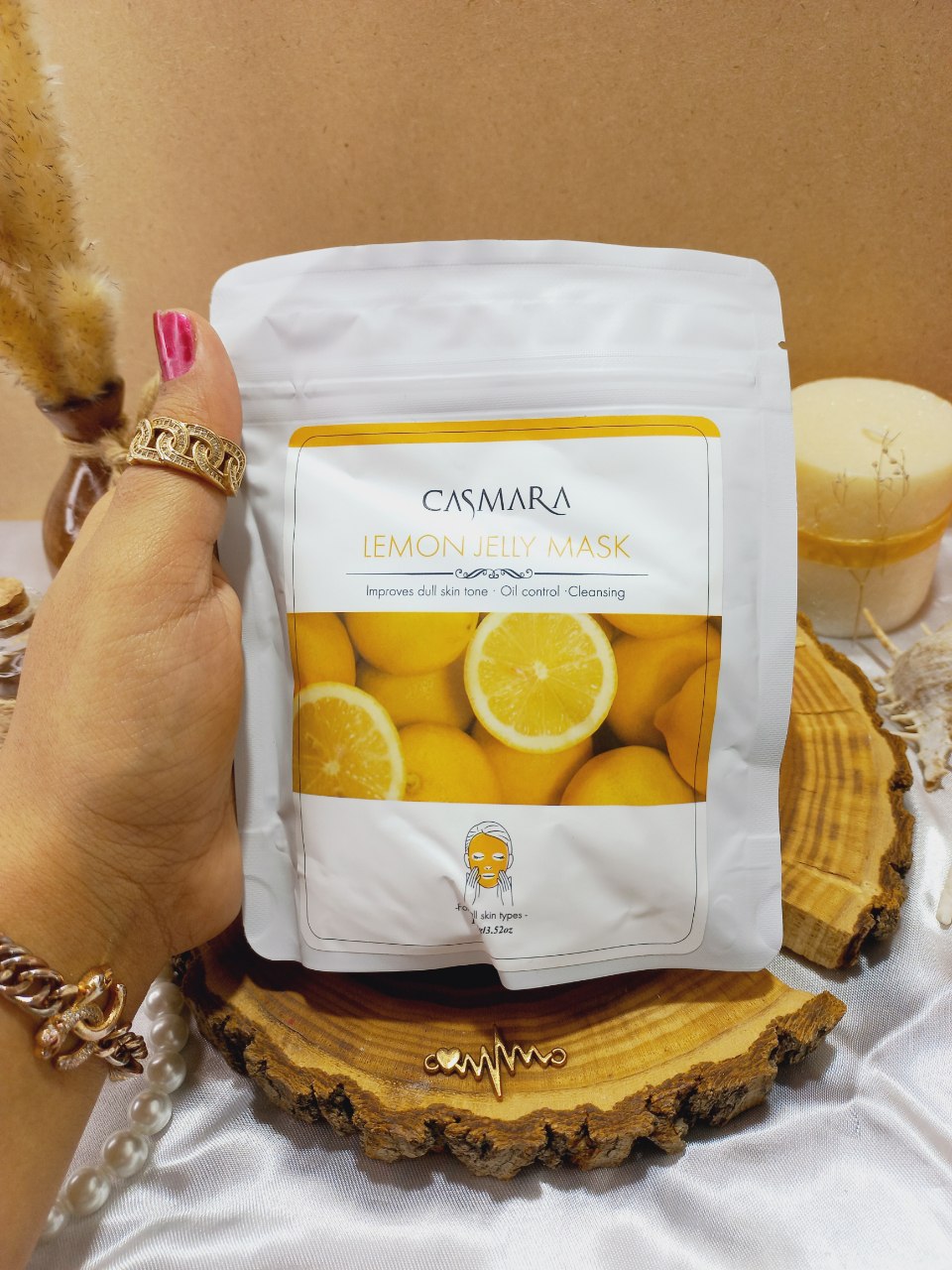 ماسک پودری جوانسازی کاسمارا CASMARA با عصاره لیمو LEMON ساخت اسپانیا 100 گرمی