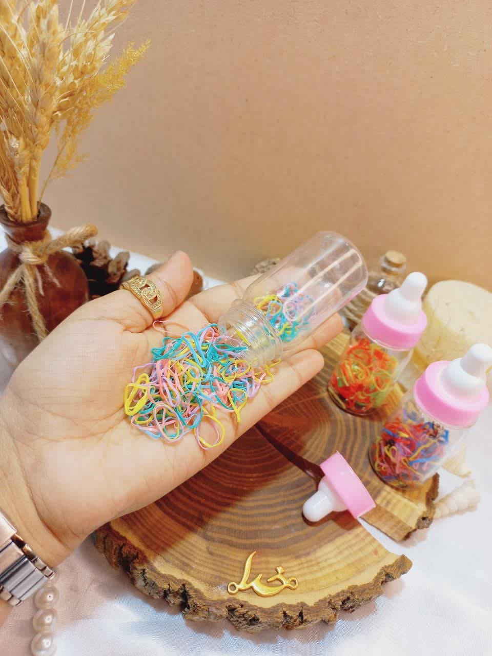 پک کش مو چهل گیس رنگی طرح شیشه شیر