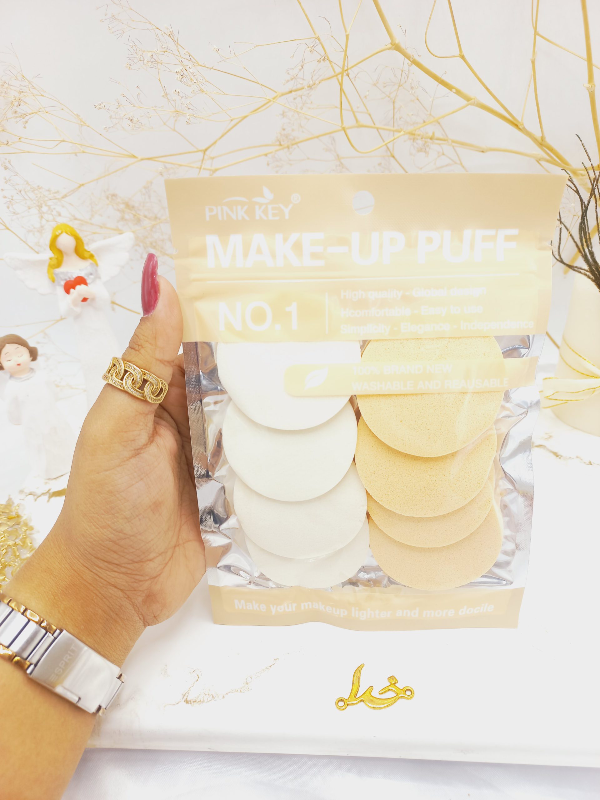 پد آرایش کوچک بسته هشت عددی پینک کی pink key کد pr1131