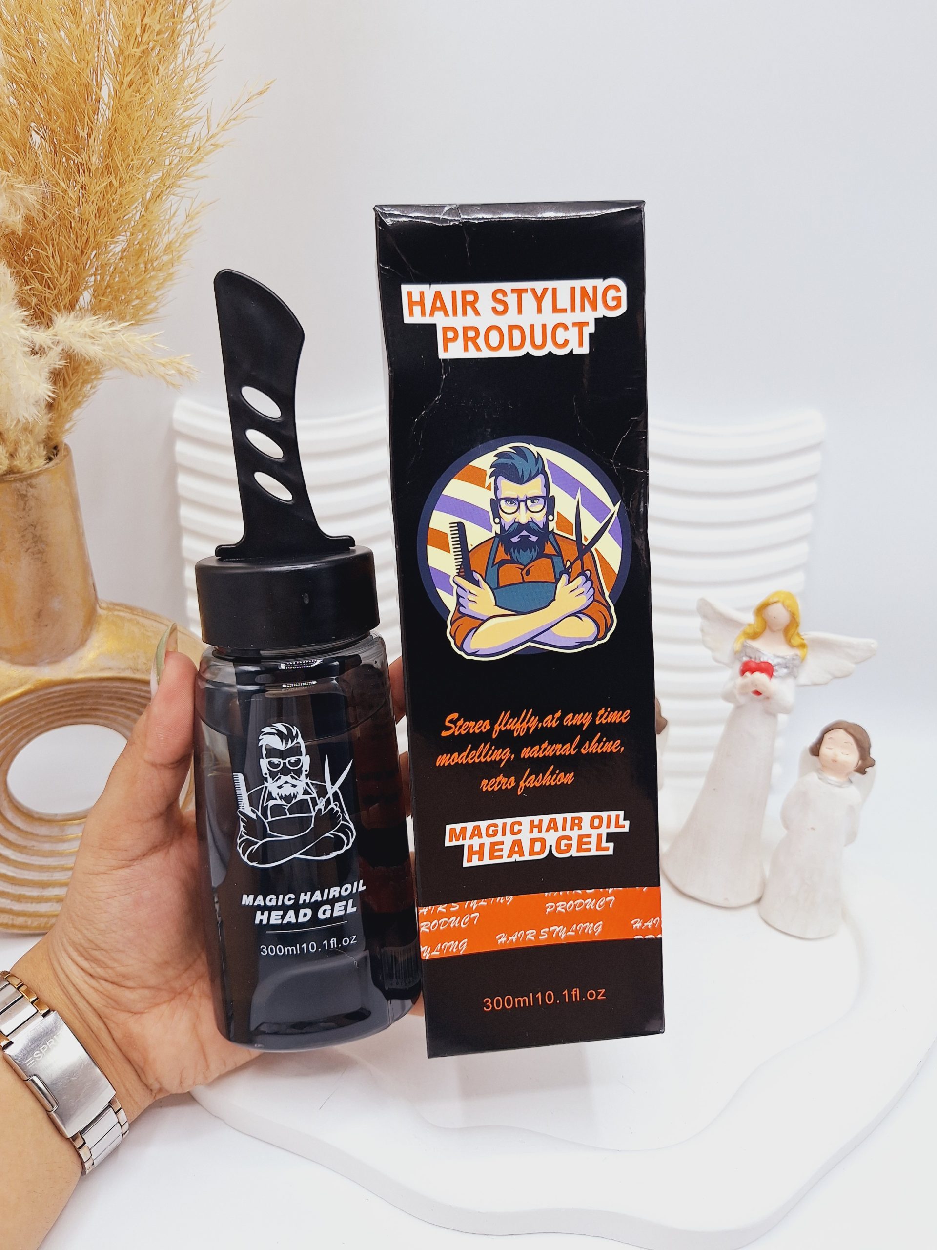 ژل مو شانه دار مردانه مناسب حالت دهنده مو سریع کد 2142