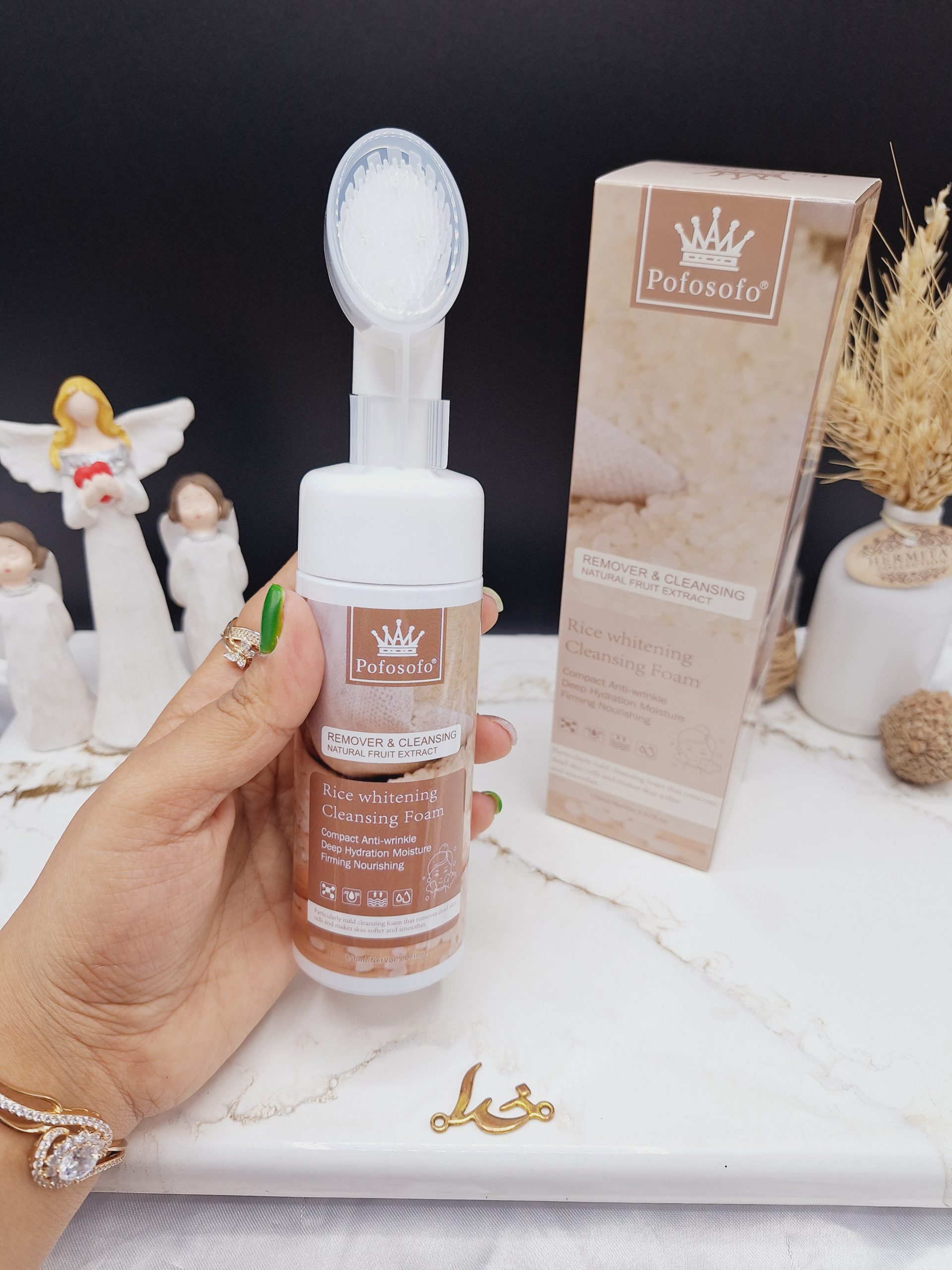 فوم‌ براش دار سفید کننده برنج برند پوفوسوفو Pofosofo کد CM0013