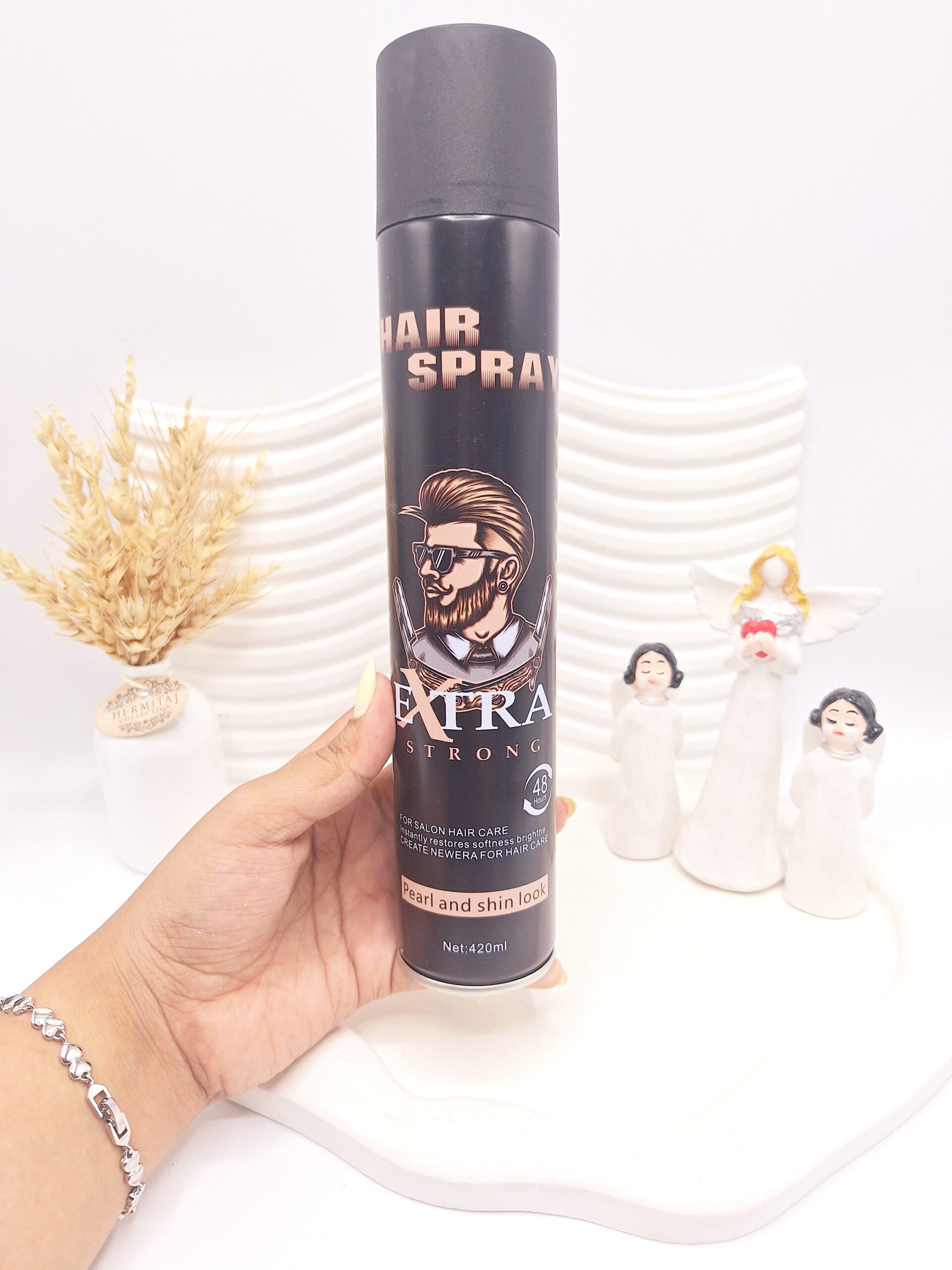 تافت مو مردانه HAIR SPRAY مدل EXTRA STRONG حجم 420 میل کد 7905