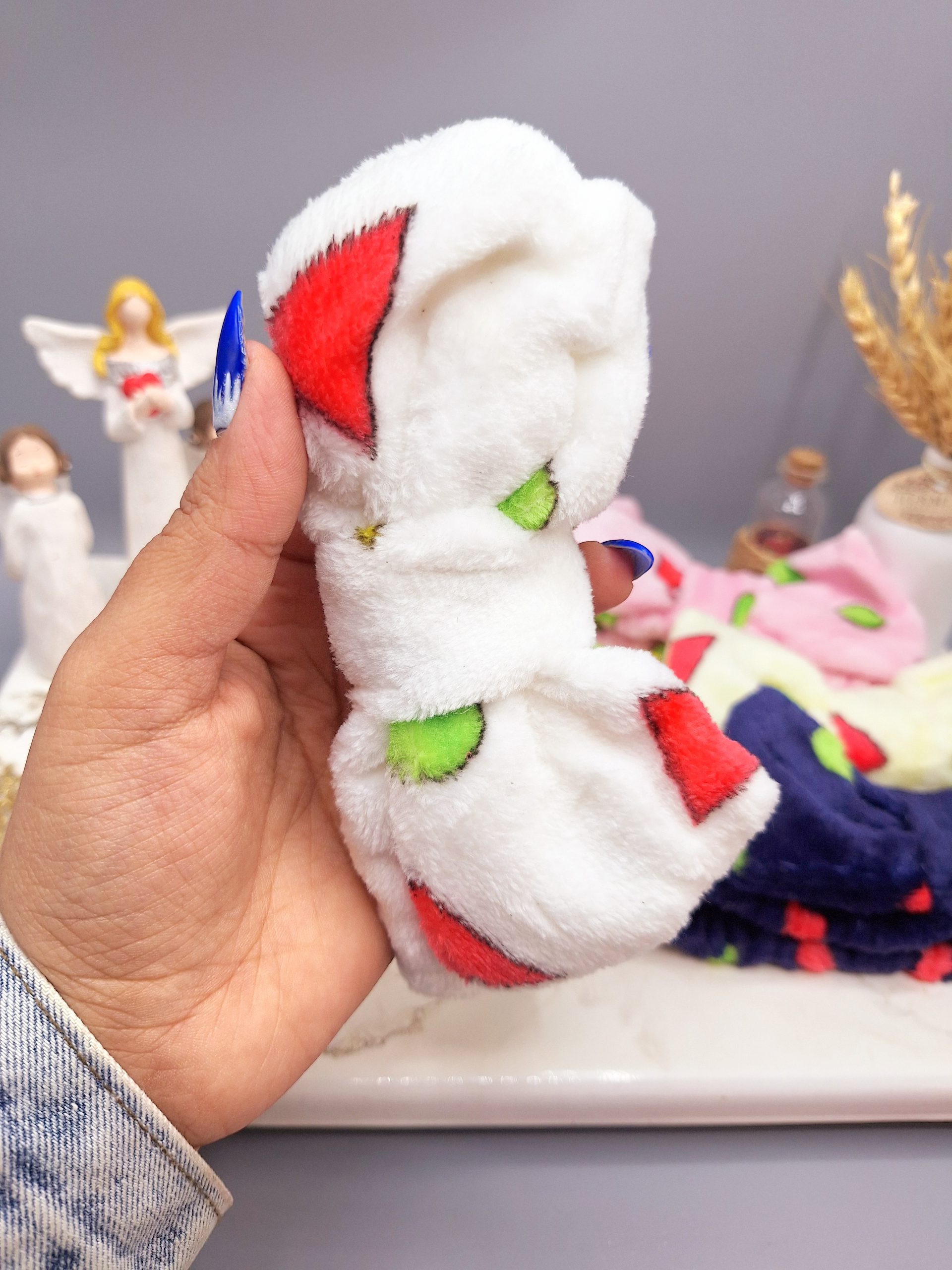 هدبند زیبای حوله ای طرح برگ