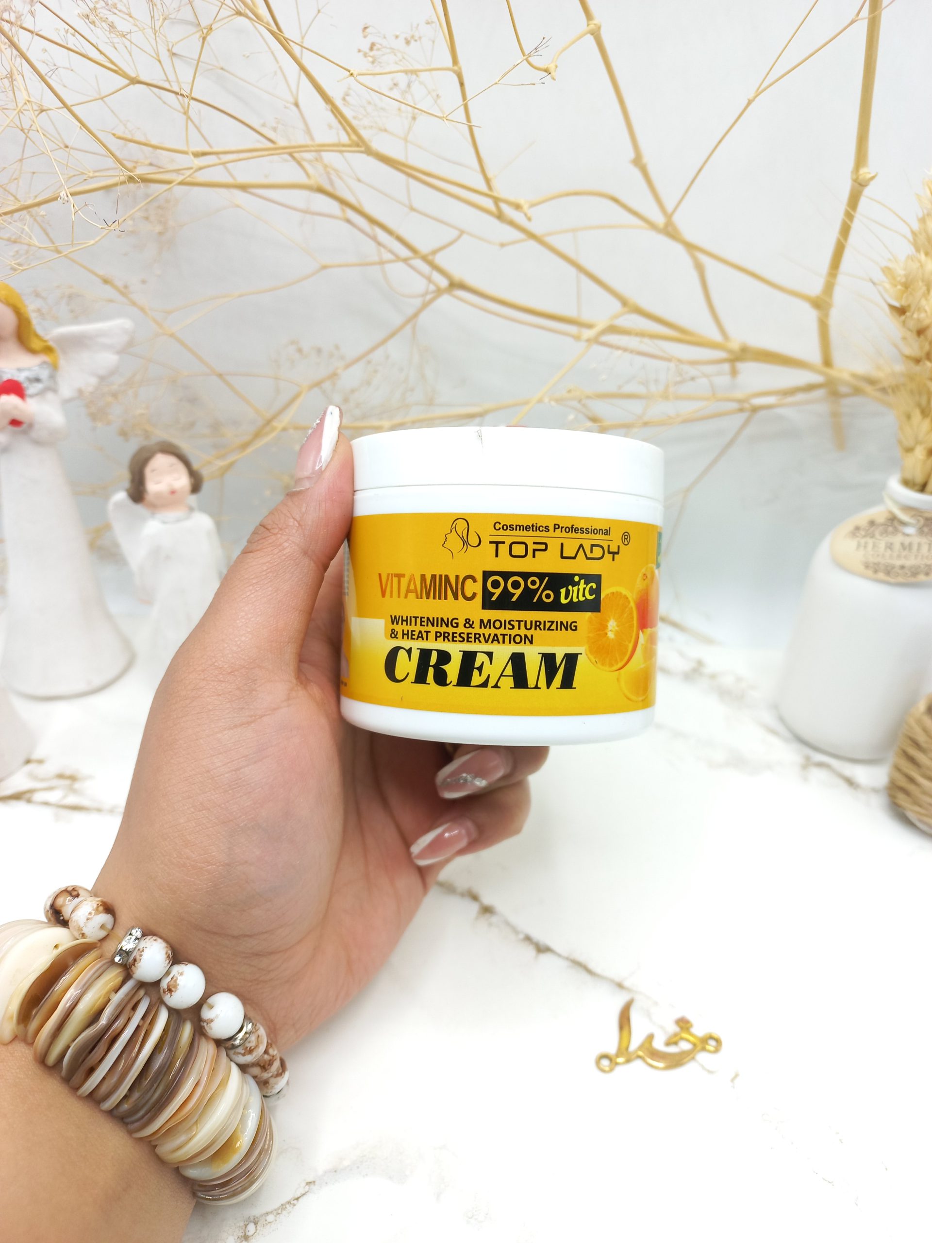 کرم سفید کننده و روشن کننده پرتقال تاپ لیدی TOP LADY کد 15005