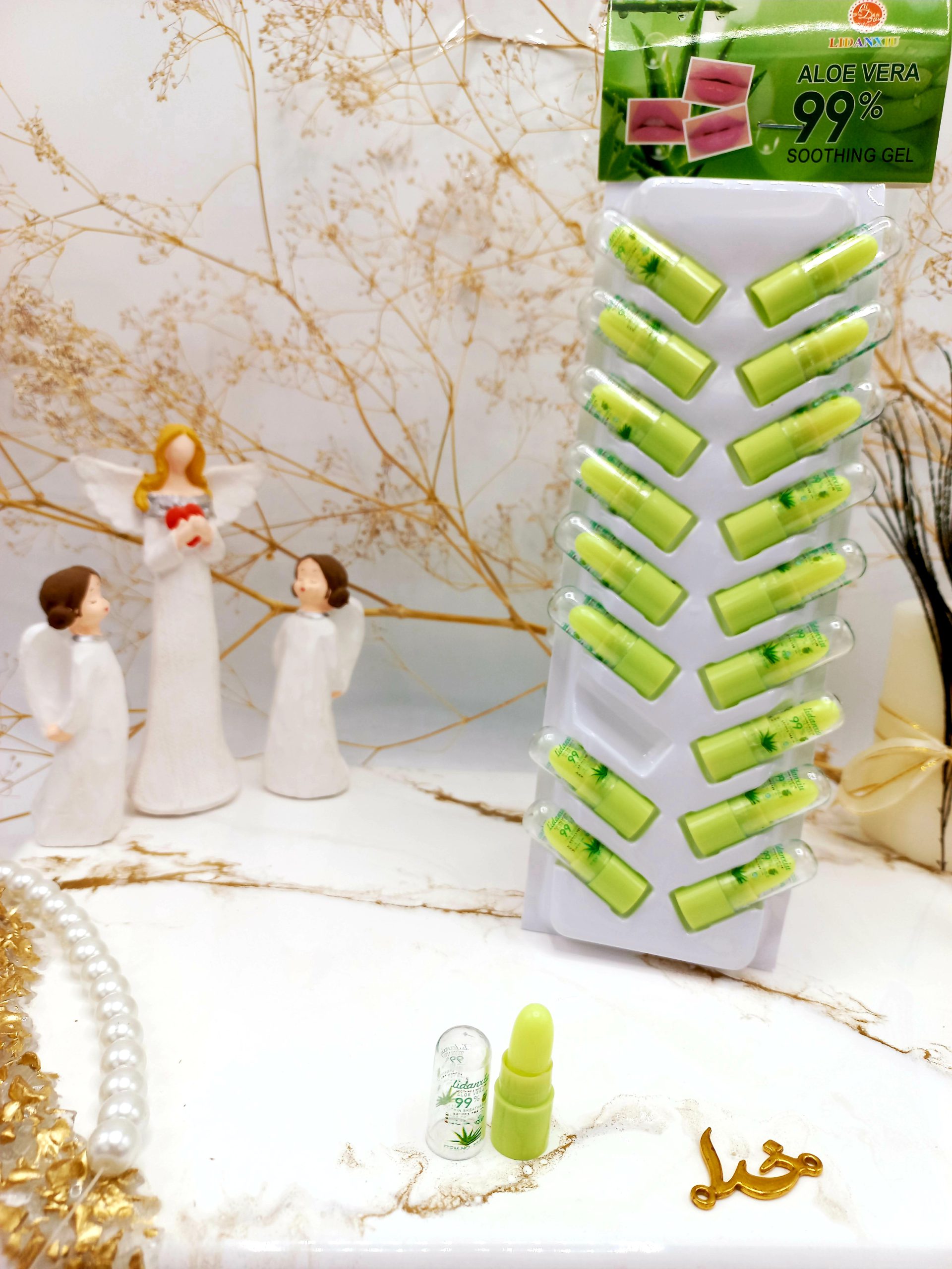 بالم لب فشنگی ویتامینه 99درصد آلوورا برند LIDANXIU