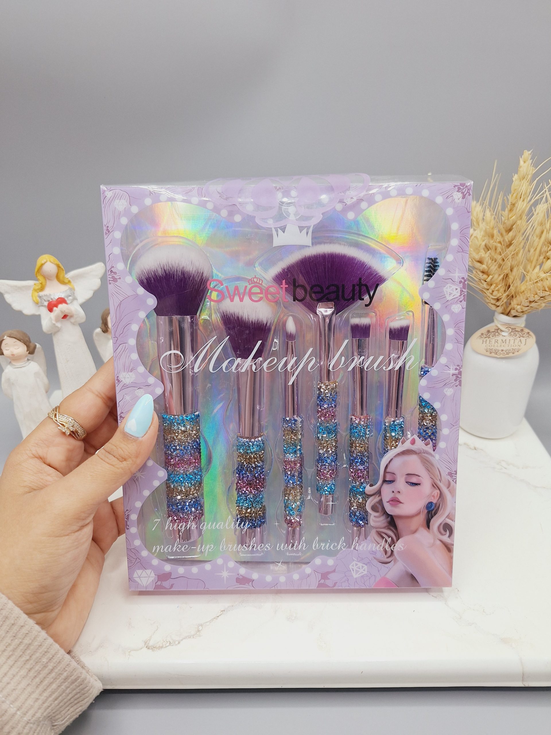 ست براش سنگ الماس پرنسس برند Sweet beauty کد 1104