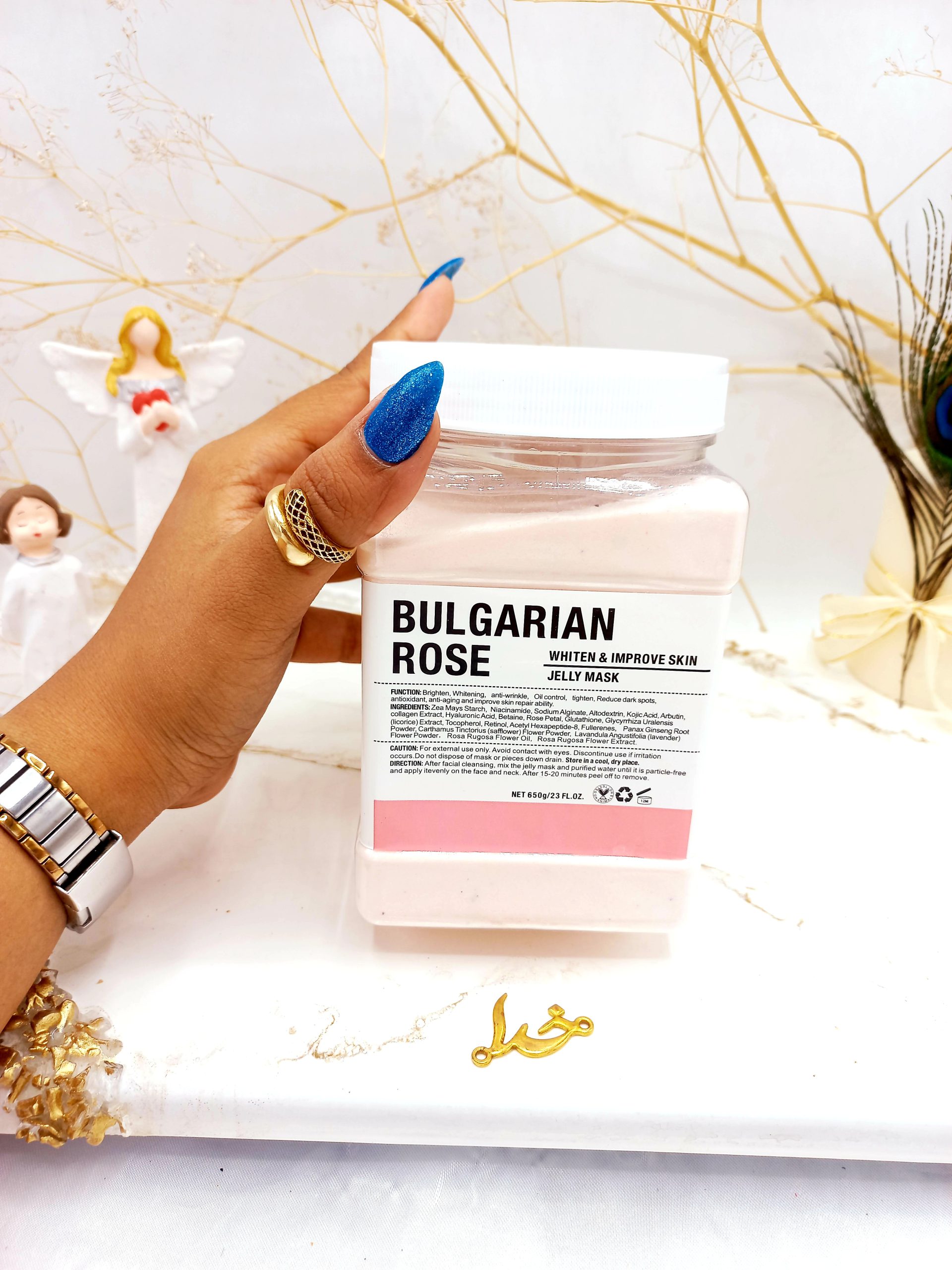 ماسک هیدروژلی گل رز 650 گرمی BULGARIAN ROSE ساخت چین