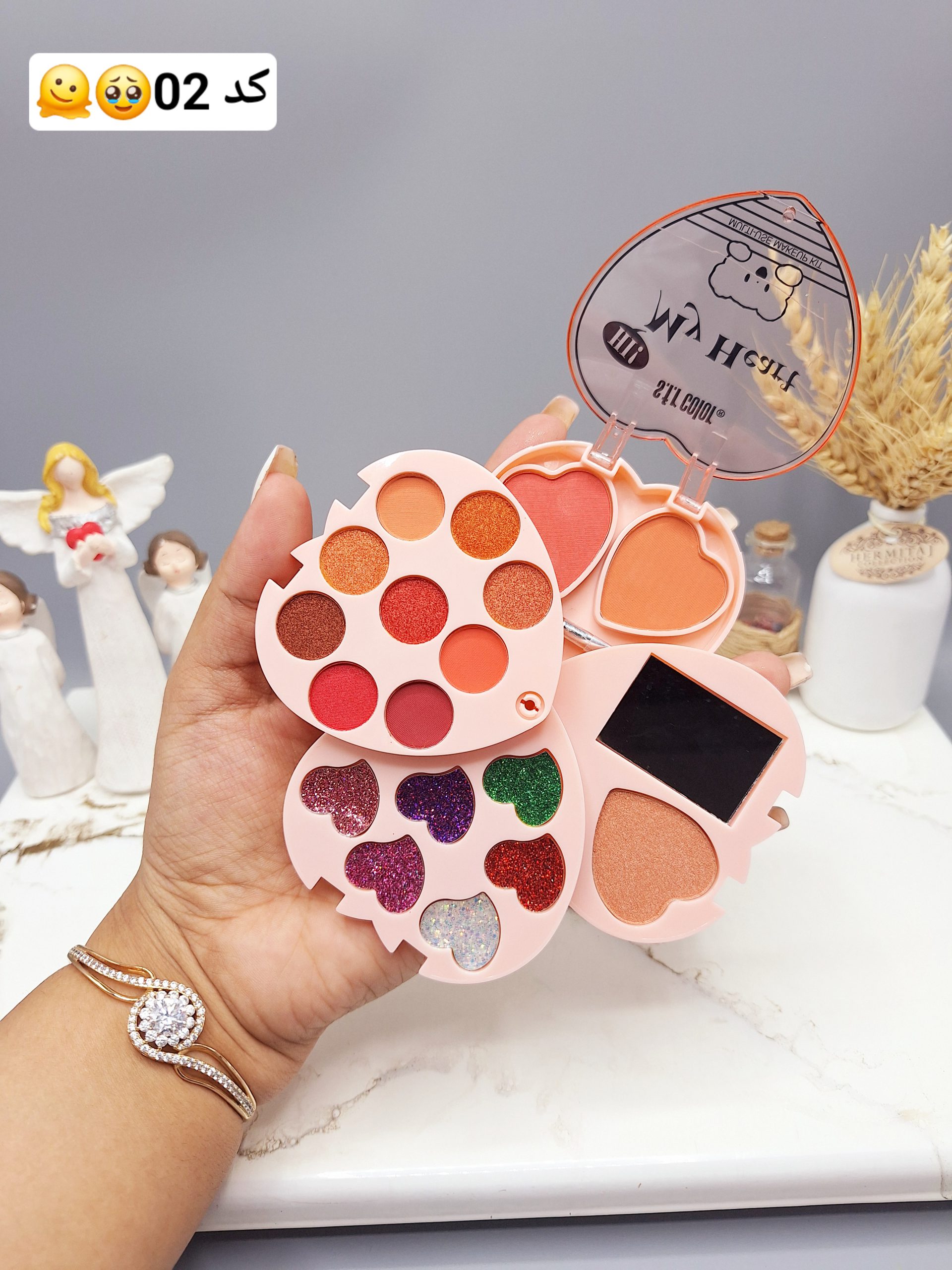 پک هدیه سایه قلبی برند s.f.r color کد 6626