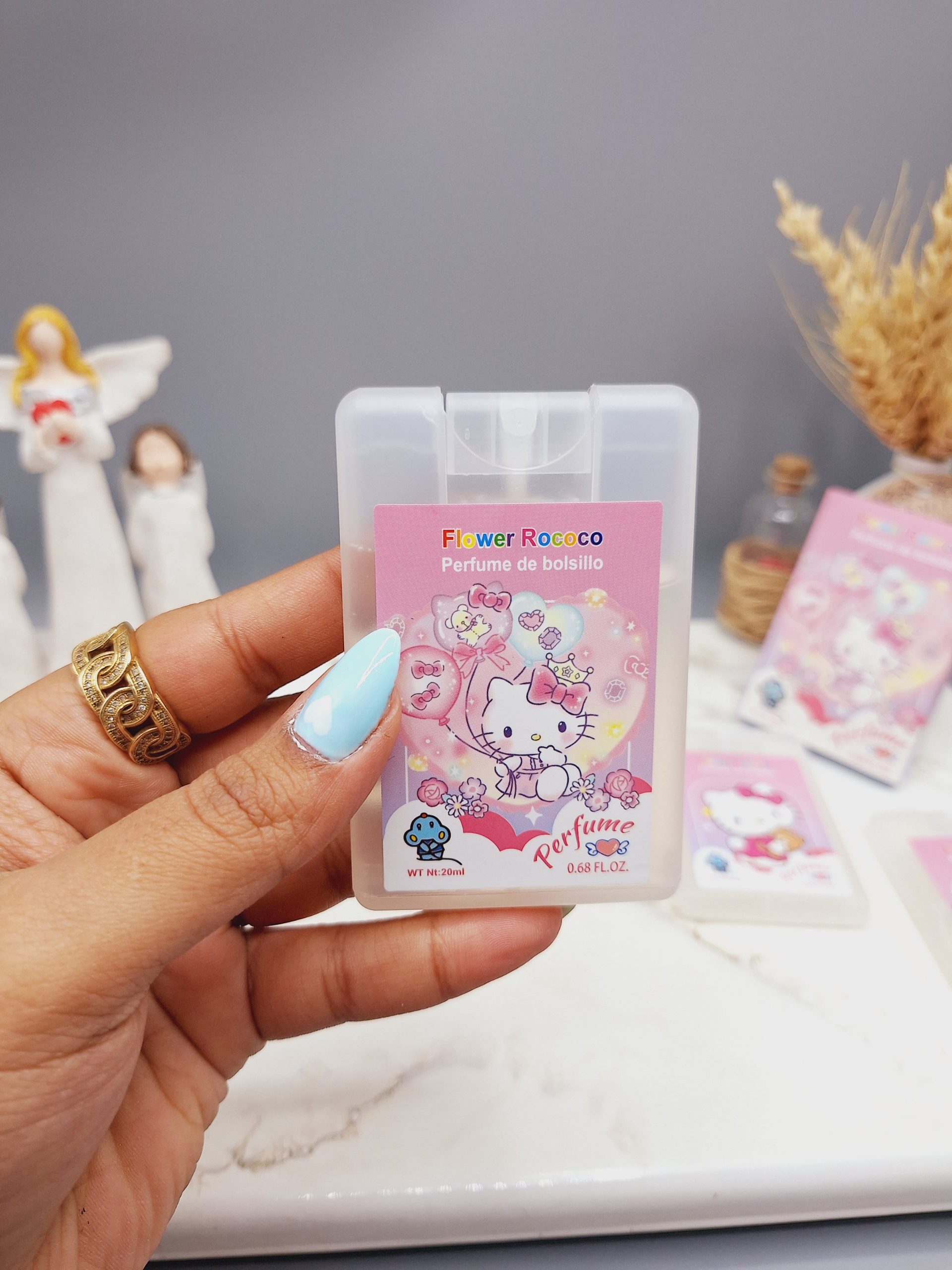 عطر جیبی کیوت و فانتزی طرح کیتی حجم ۲۰ میل کد PF50