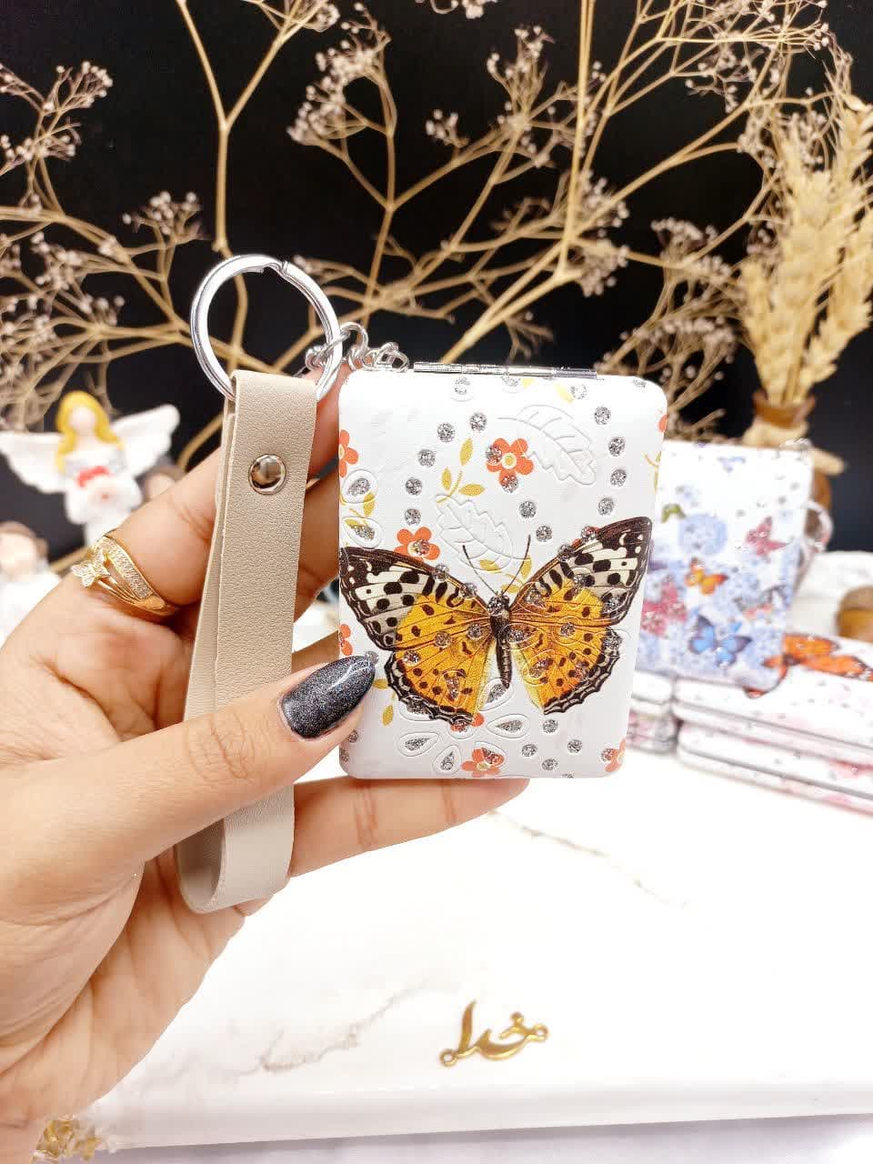 اینه زیبای آویز دار طرح پروانه