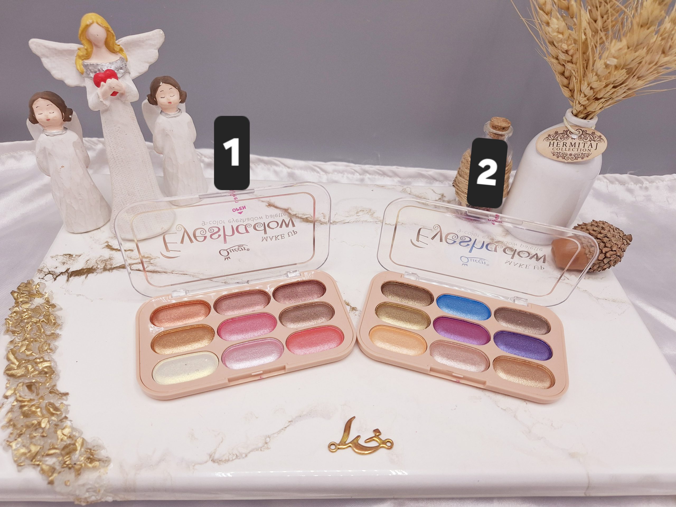 پالت سایه چشم 9 رنگ شاین دار برند کوئین Queen کد MQ 116_1