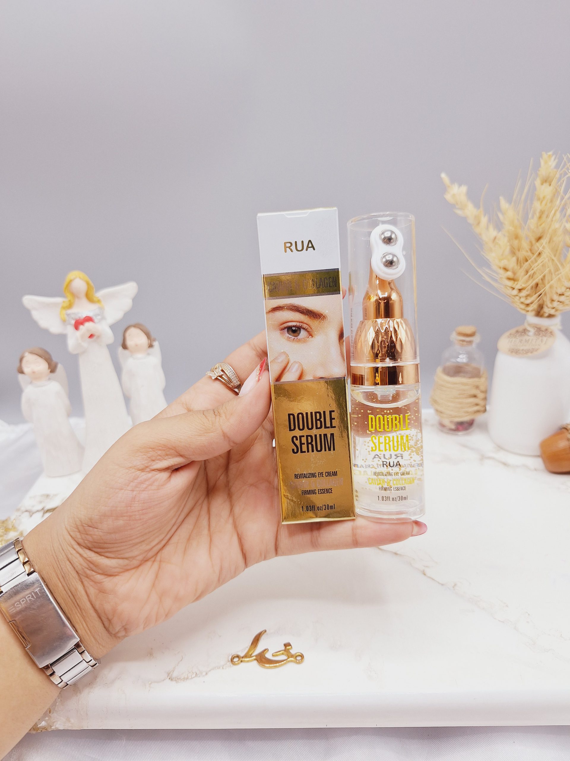 سرم دور چشم 2 غلطتکی حاوی خاویار برند RUA ضد پیری کد 60381