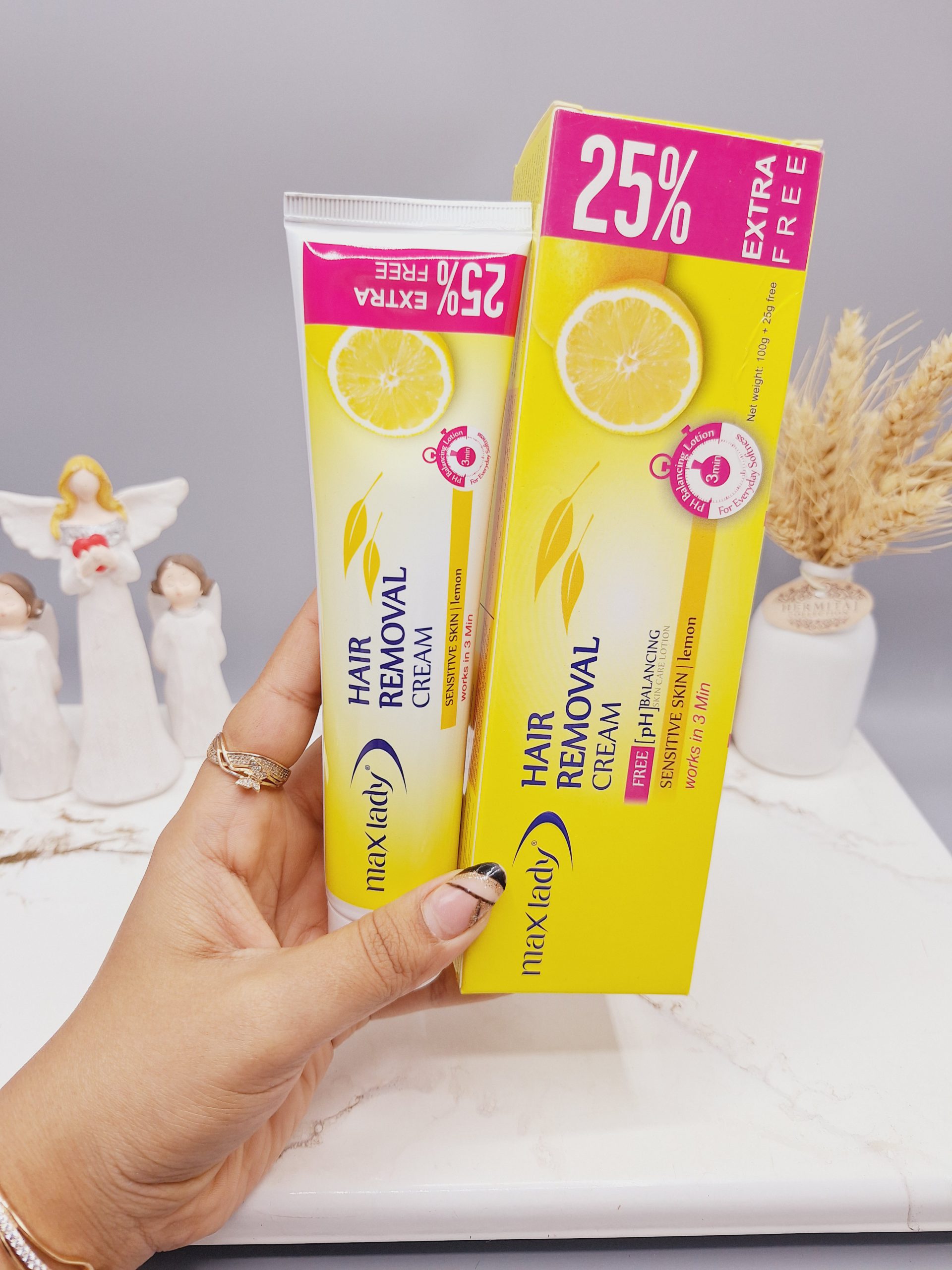 کرم موبر بدن برند مکس لیدی رایحه لیمو کد 3494