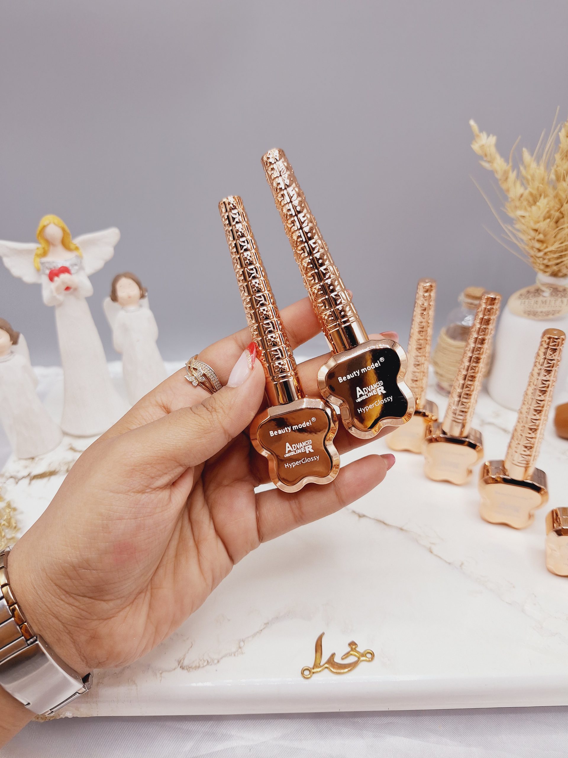 خط چشم مویی طرح ستاره دسته دار برند Beauty model کد E4072