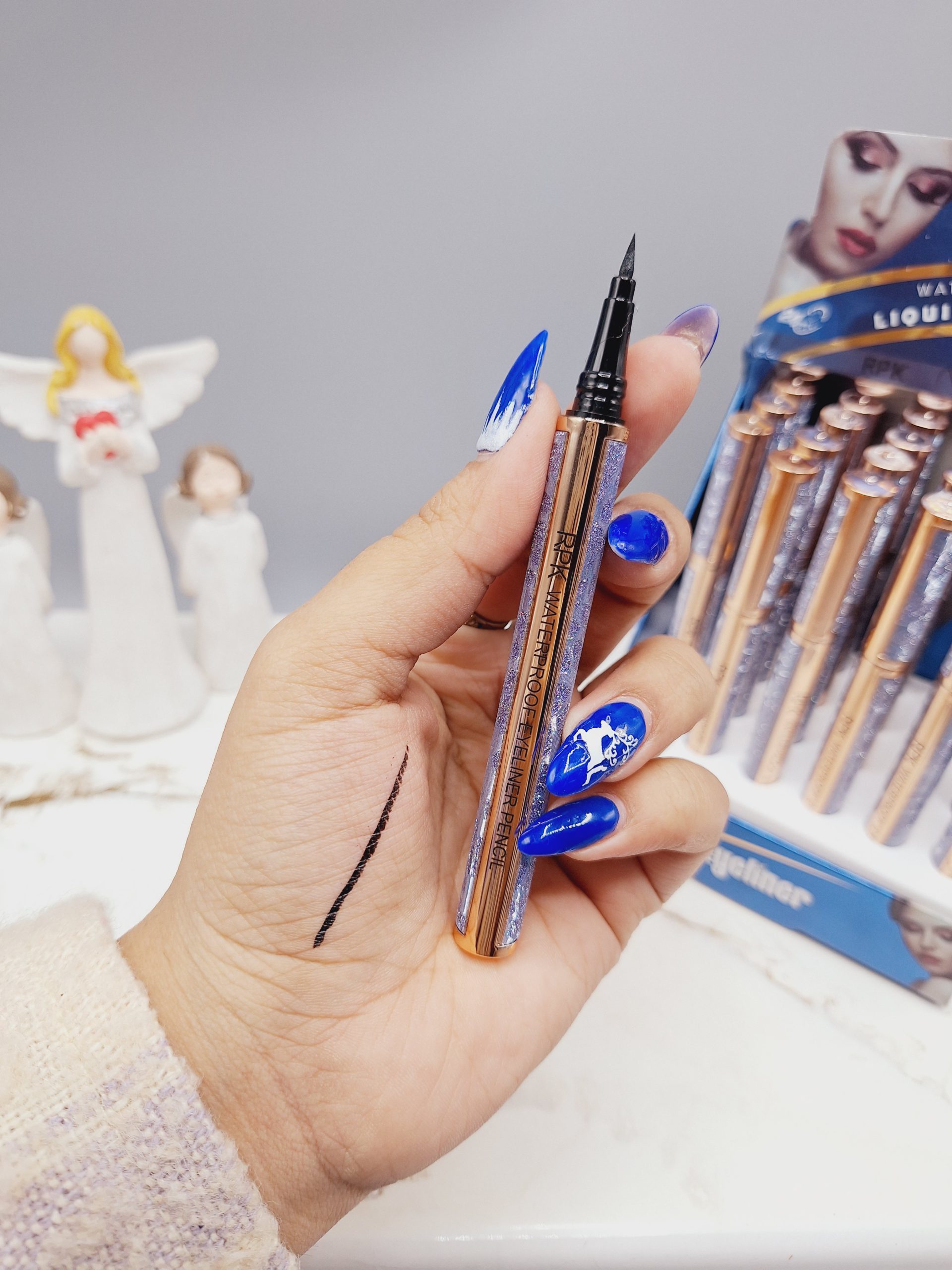 خشم چشم مشکی ماژیکی پوکه آبی برند RPK کد 8056