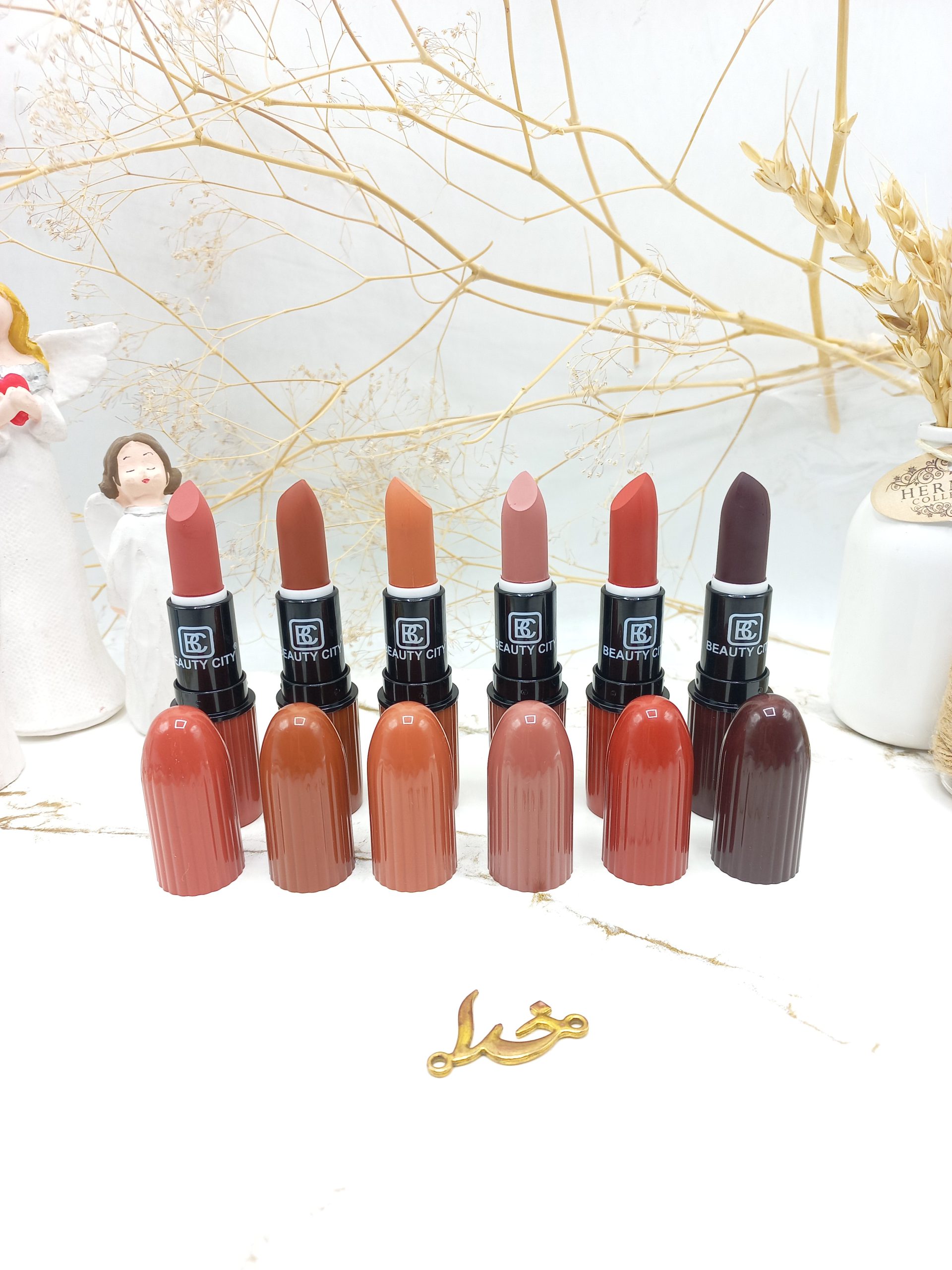 پک 6 تایی رژ لب جامد مخملی بیوتی سیتی BEAUTY CITY کد 1887