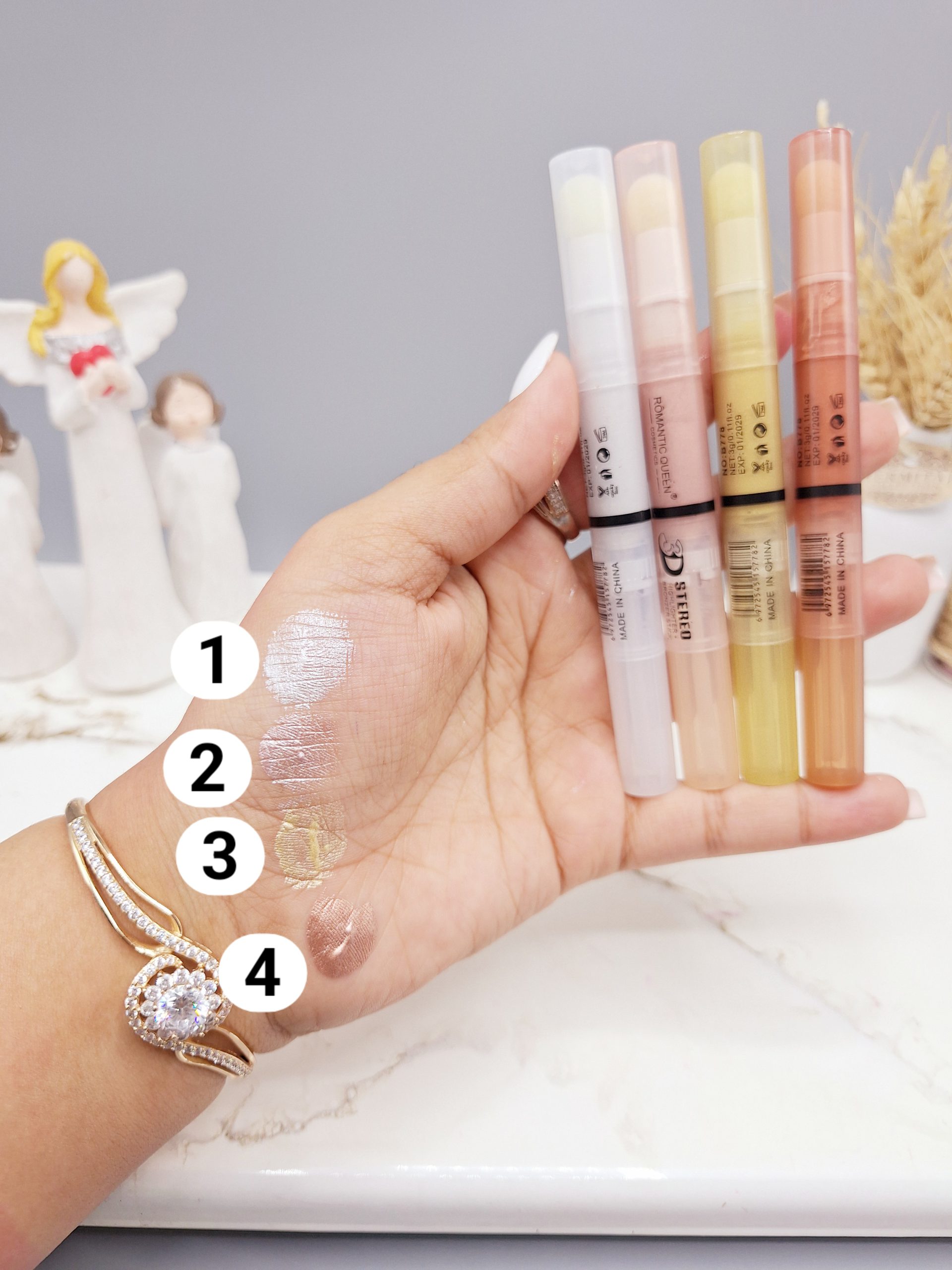 هایلایتر چشم قلمی پد دار برند ROMANTIC QUEEN کد 8778