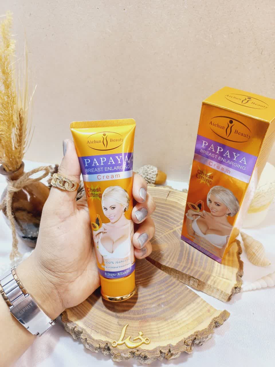 کرم حجم دهنده سریع سینه  عصاره پاپایا آیچون بیوتی AICHUN BEAUTY کدAC3038