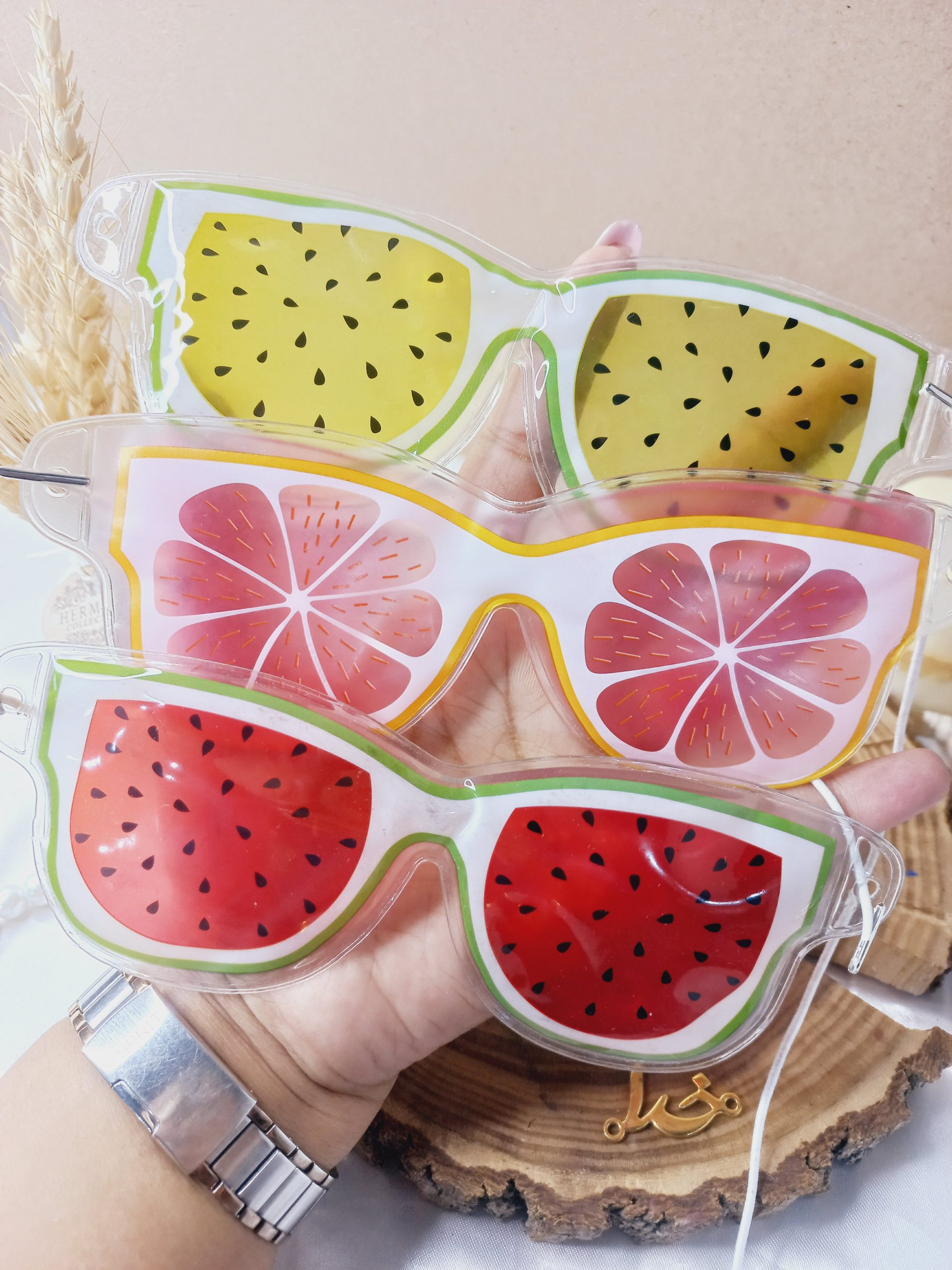 چشم بند کمپرس دار صورت طرح میوه