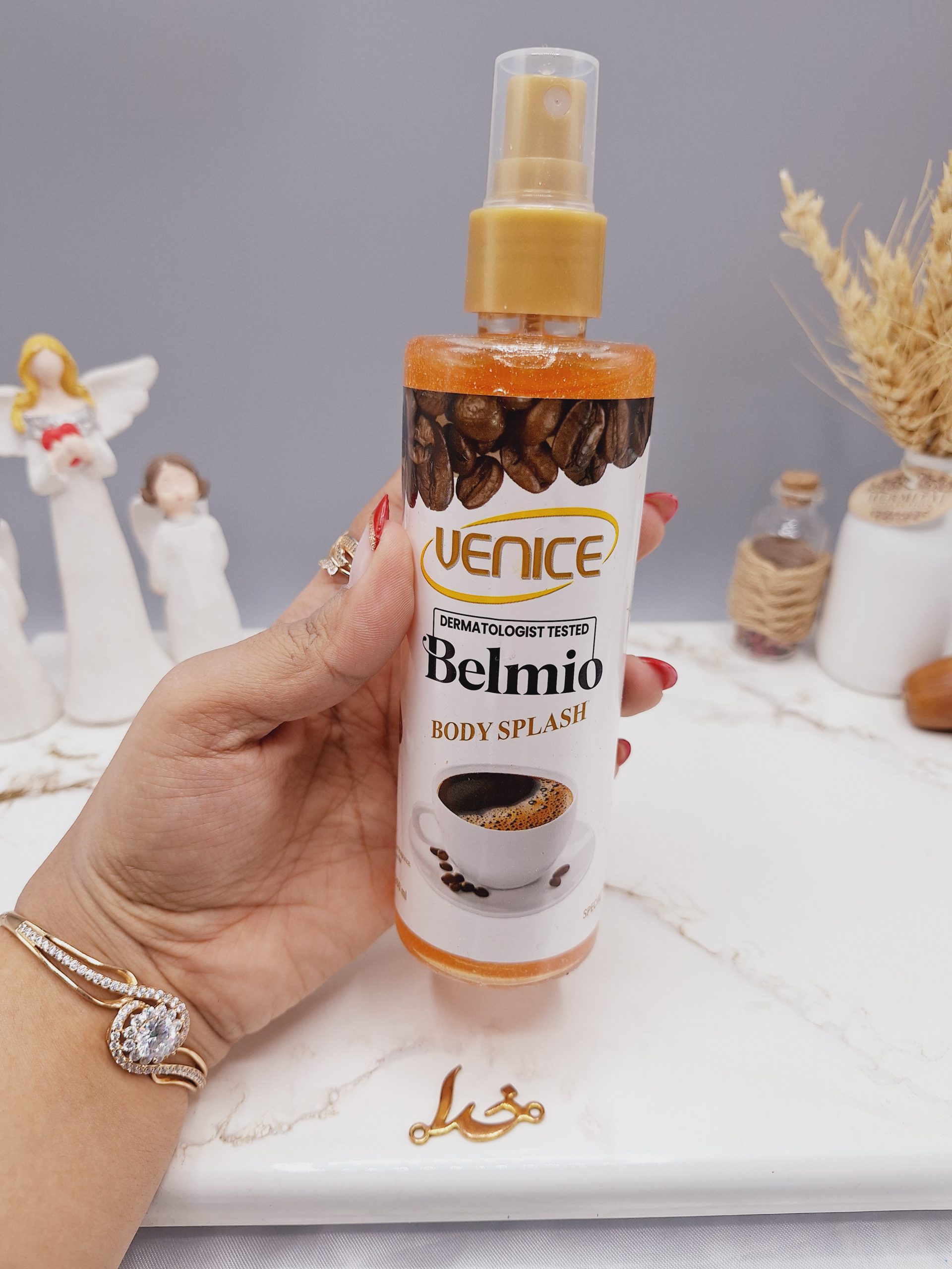 بادی اسپلش فانتزی شاین دار ونیس رایحه قهوه بلمیو حجم 260 میل