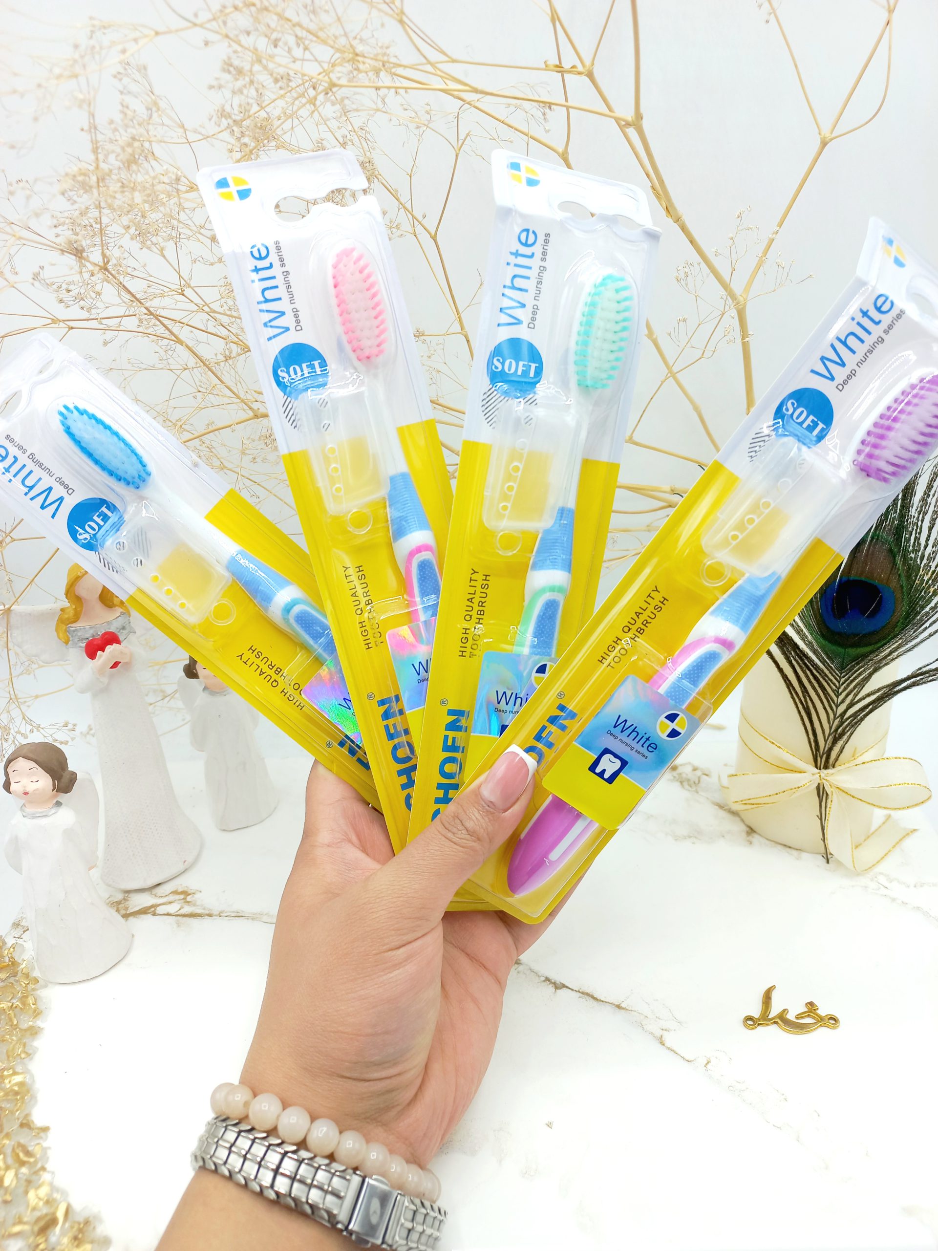 مسواک باکیفیت و تمیزکننده عمیق چوفن وایت CHOFN کد 789