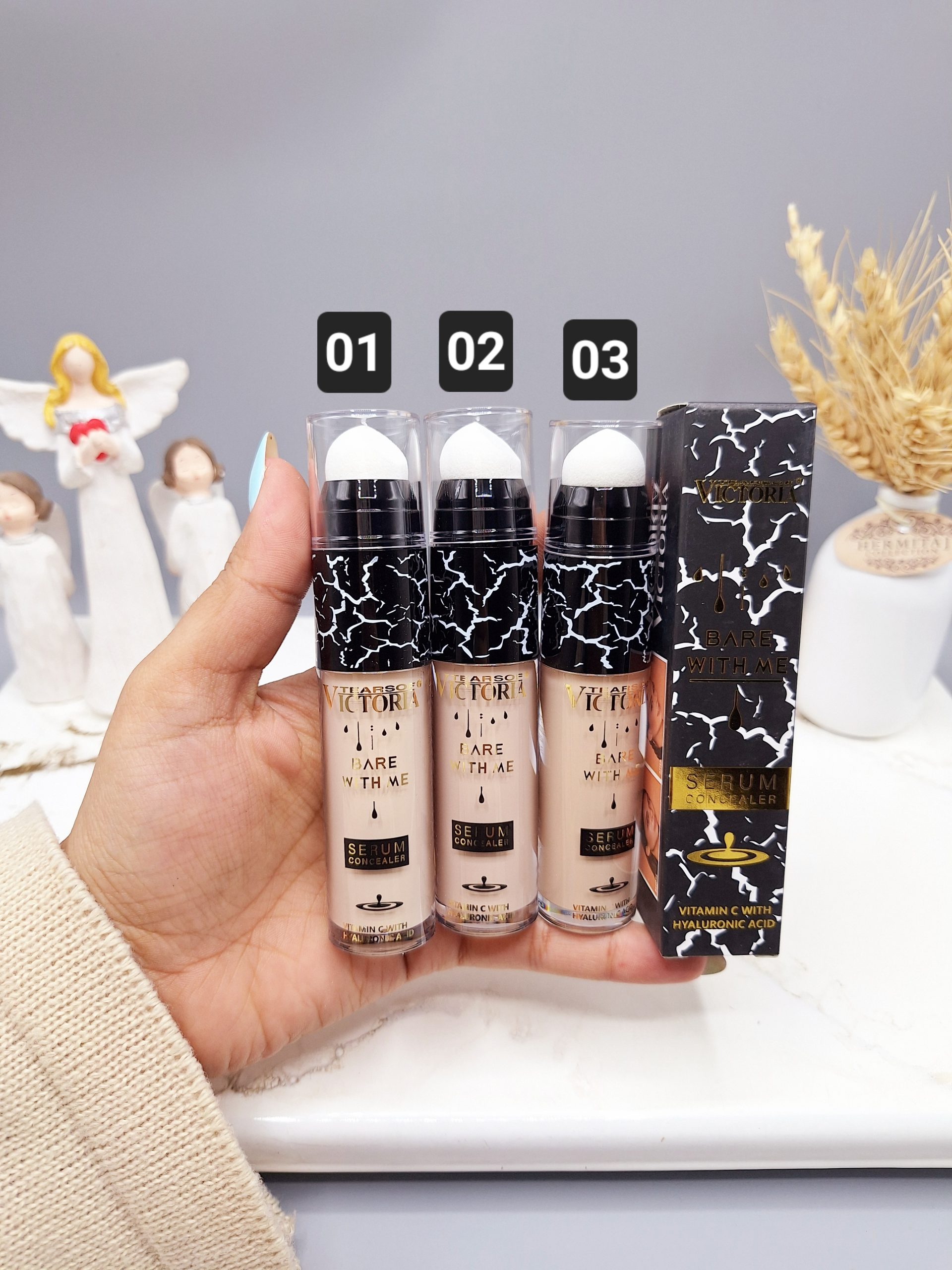 کانسیلر زیر چشم پد دار برند ویکتوریا کد 0071