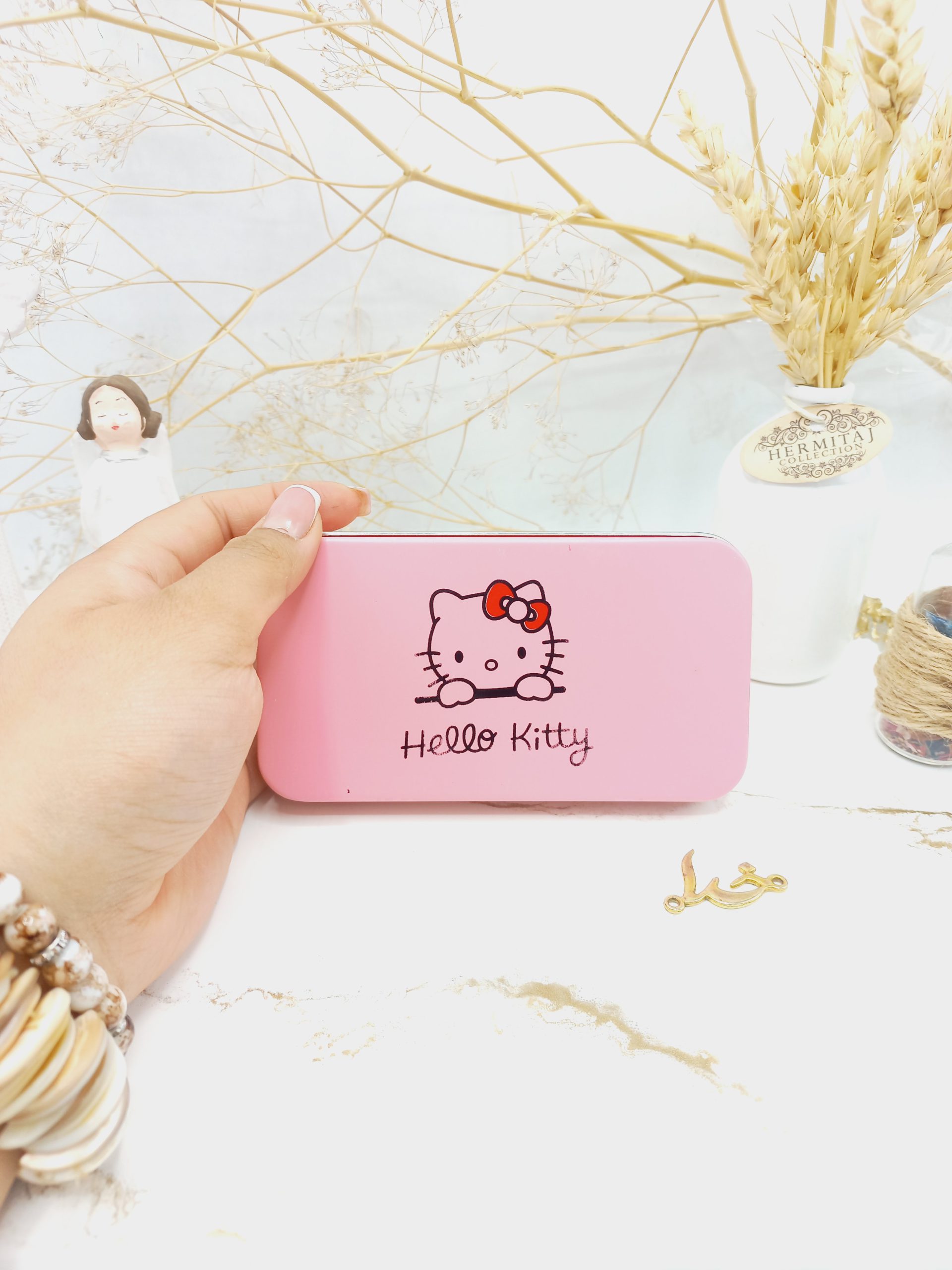 ست براش هفت تیکه صورتی هلو کیتی Hello kitty