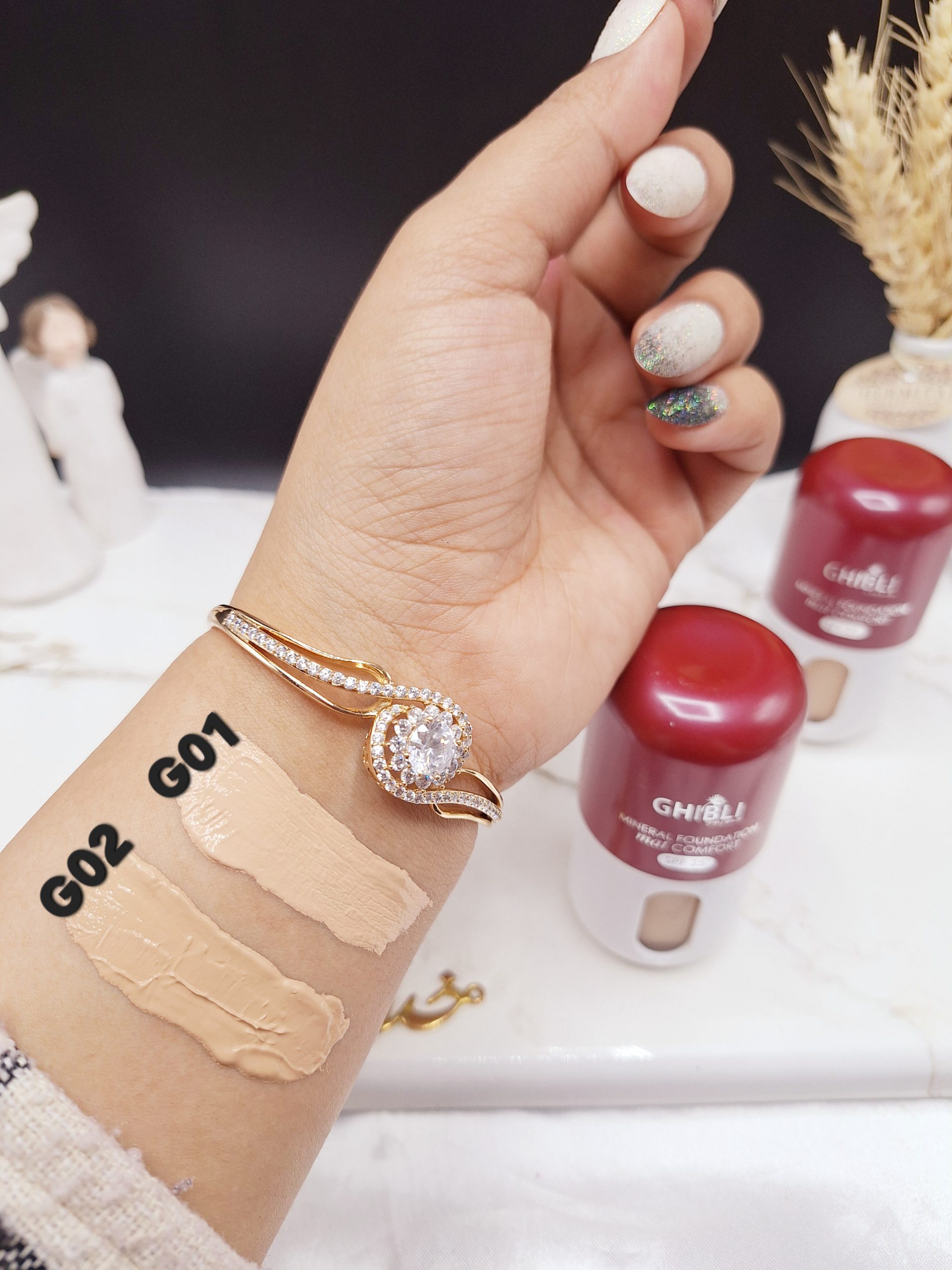 کرم پودر مات با SPF 25 GHIBLI کیفیت عالی کد 0303