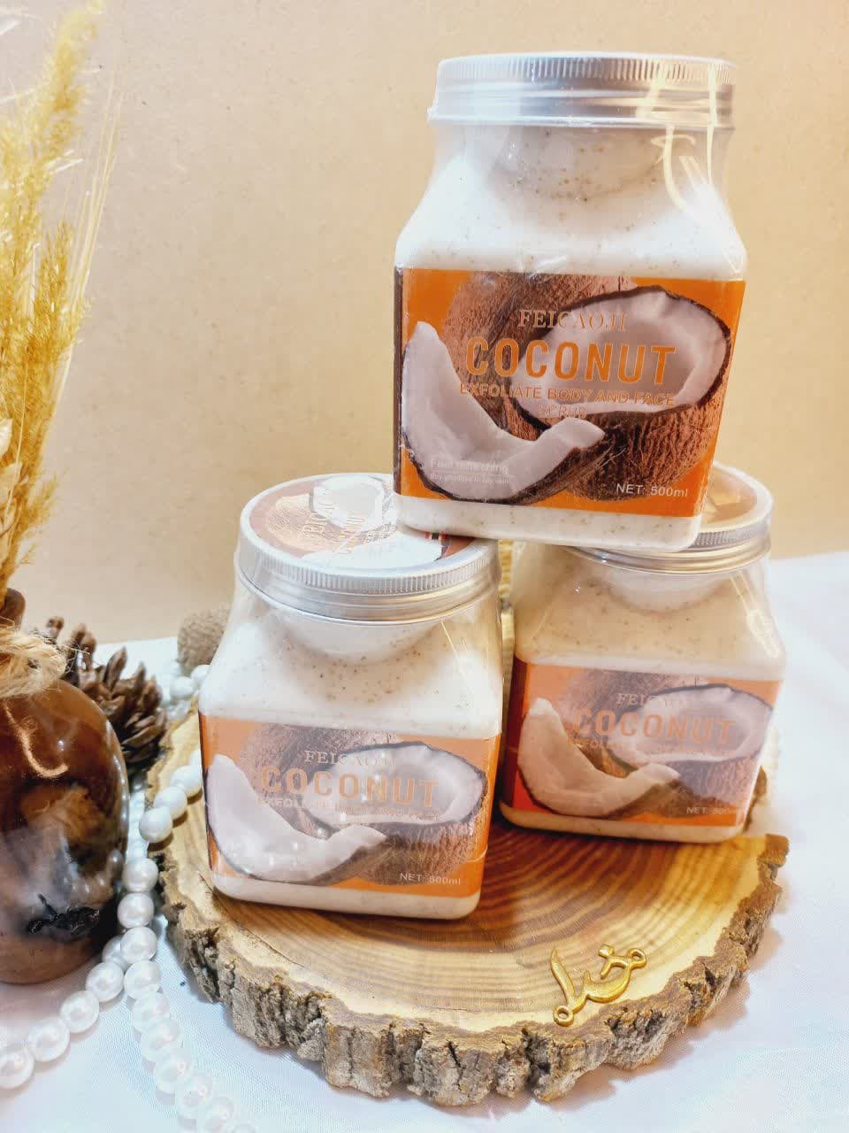 اسکراب شنی صورت و بدن رایحه نارگیل فیکاوجی FEICAOJI کد 137283