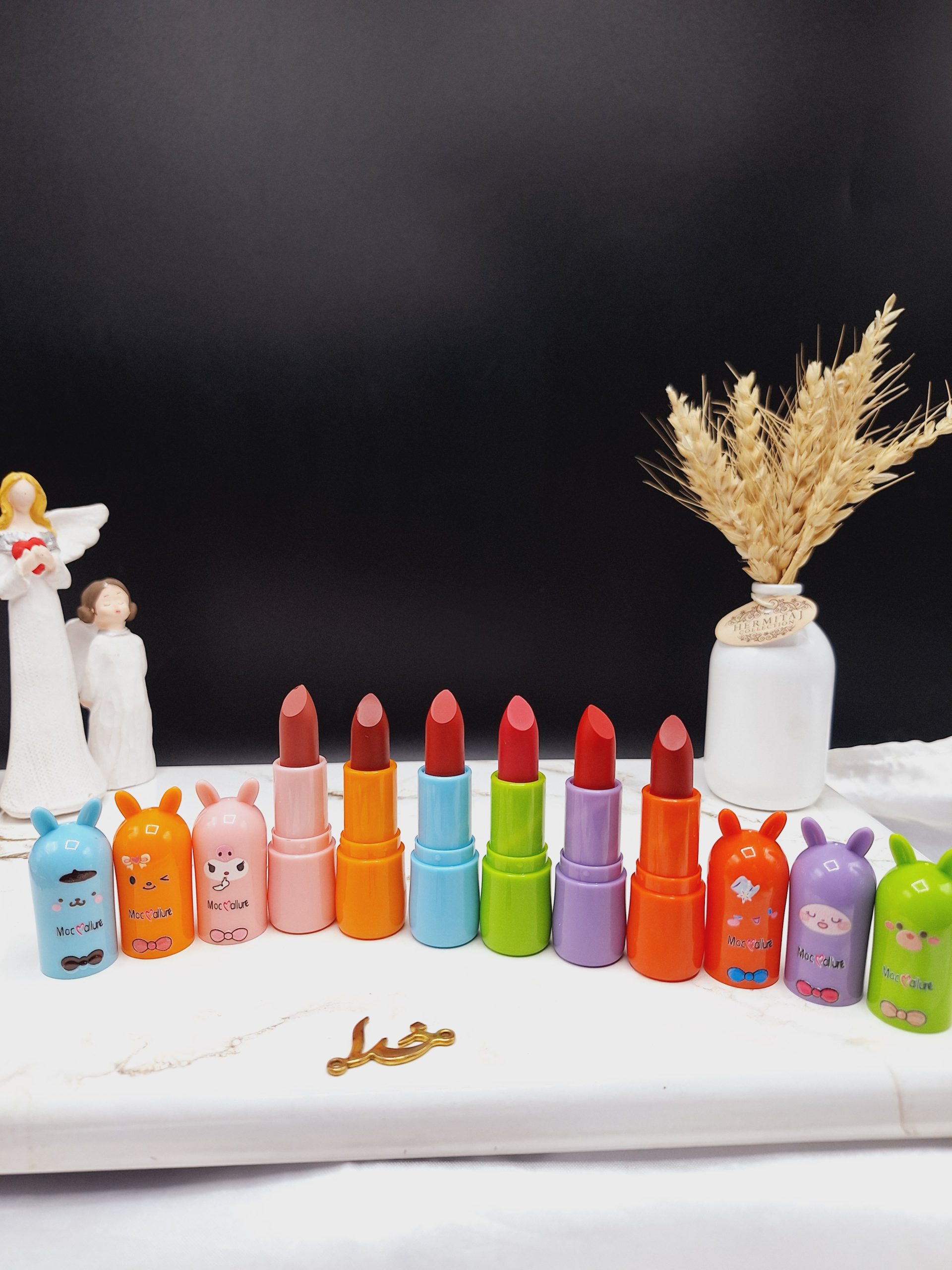 پک رژ لب جامد 6 تایی طرح حیوانات بامزه موکالره Mocallure کد Moc 931002