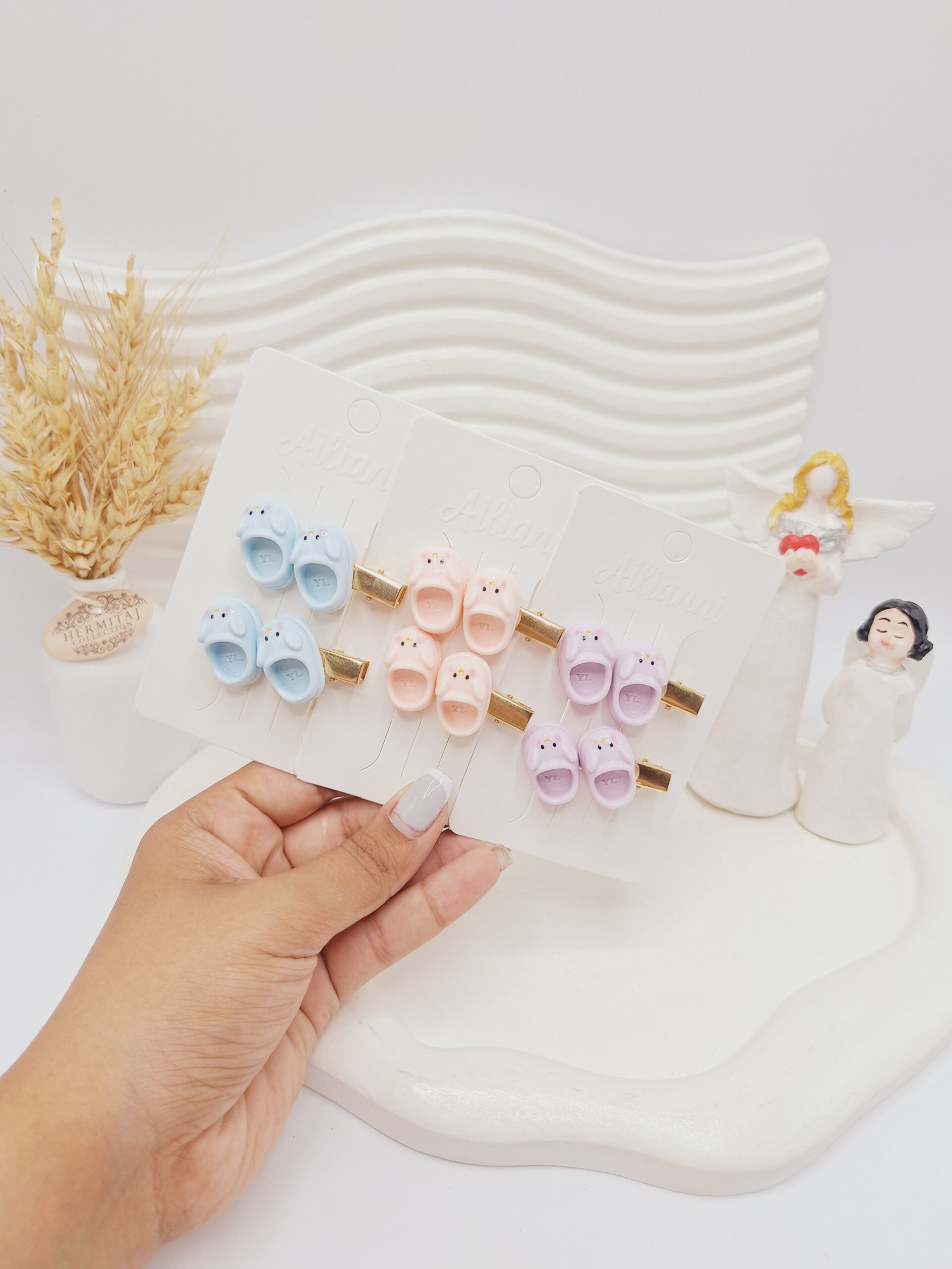 پک کارتی گیره مو طرح کفش بچگانه