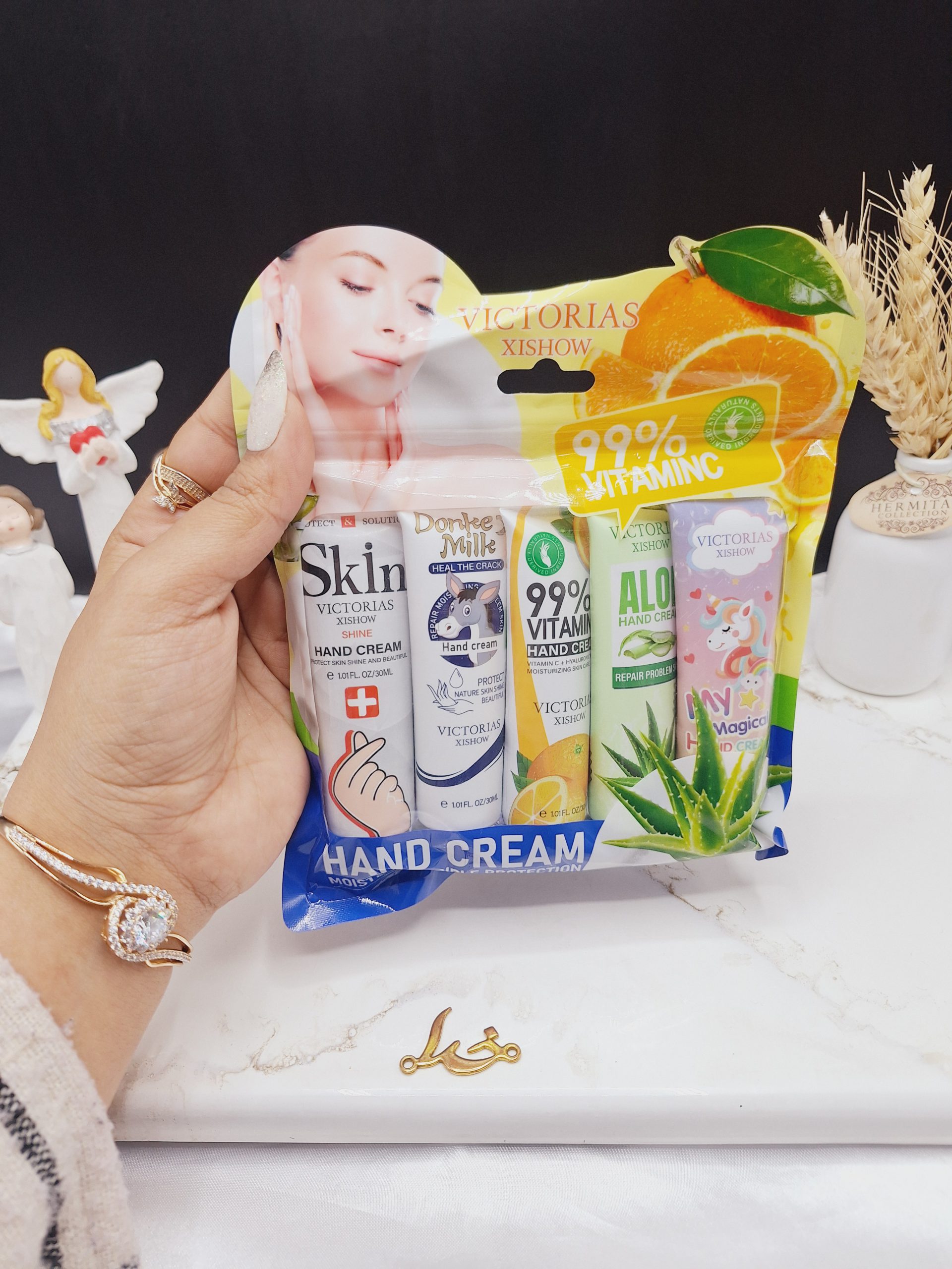 پک 5عددی کرم دست میکس ویتامینه   30 گرم برند ویکتوریا VICTORIAS کد CX7515