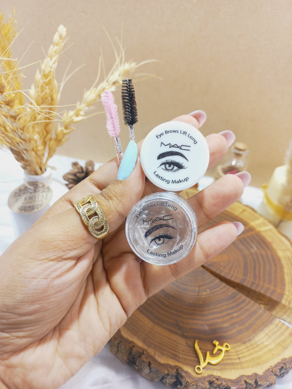 صابون لیفت ابرو کاسه ای 24 ساعته همراه (فرچه)