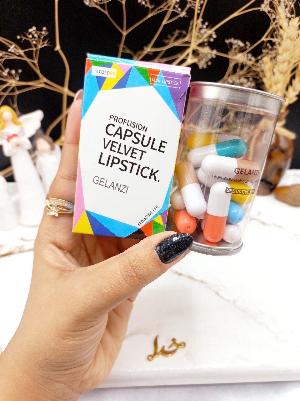 پک 16 رنگ رژ جامد کپسولی فانتزی کد 7823