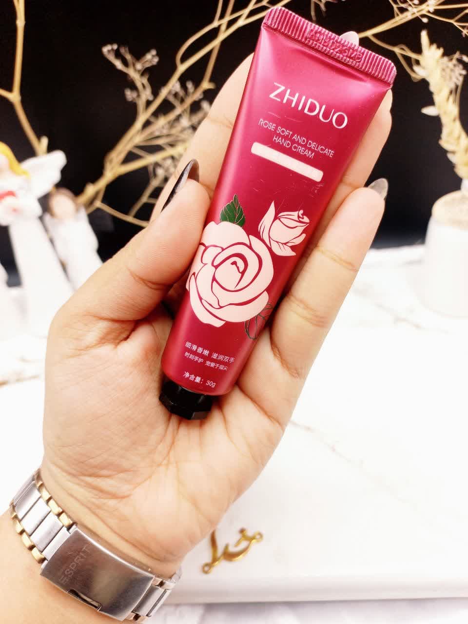 کرم دست تیوپی گل رز 30 گرم برند ژیدو ZHIDUO کدZD69707