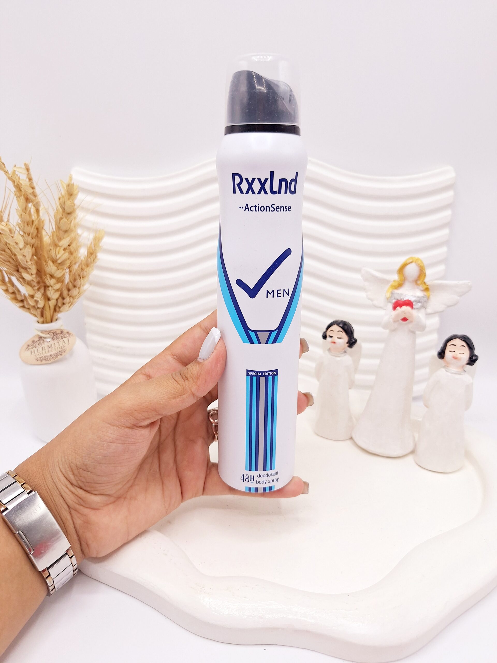 اسپری خوشبو کننده بدن Rxxlnd ماندگاری 48 ساعته کد 3826