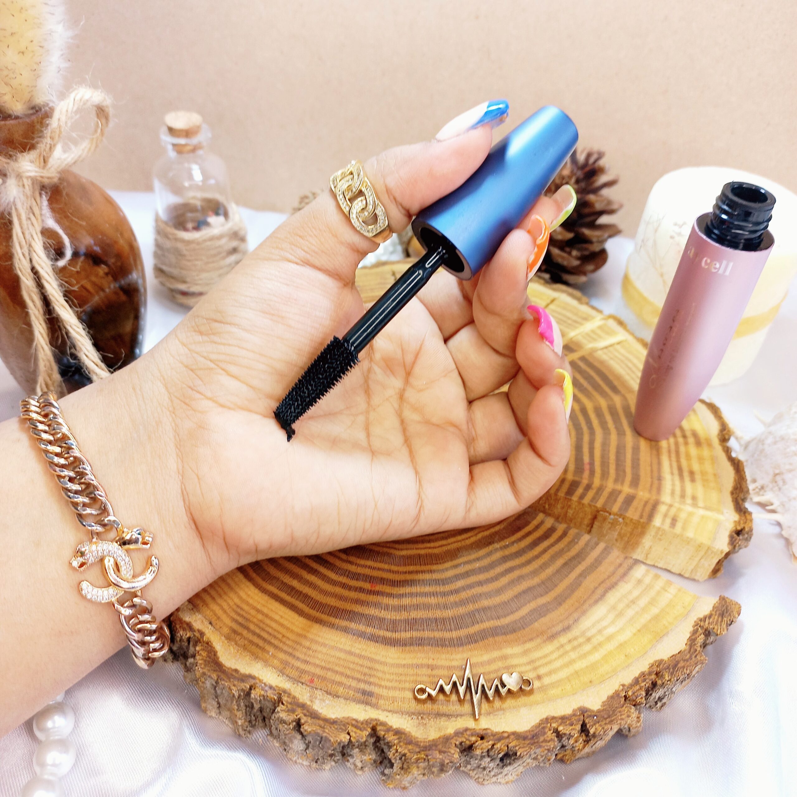 ریمل پوکه فلزی درب آبی بسته 3 تایی طرح اصلی دایسل Daisel