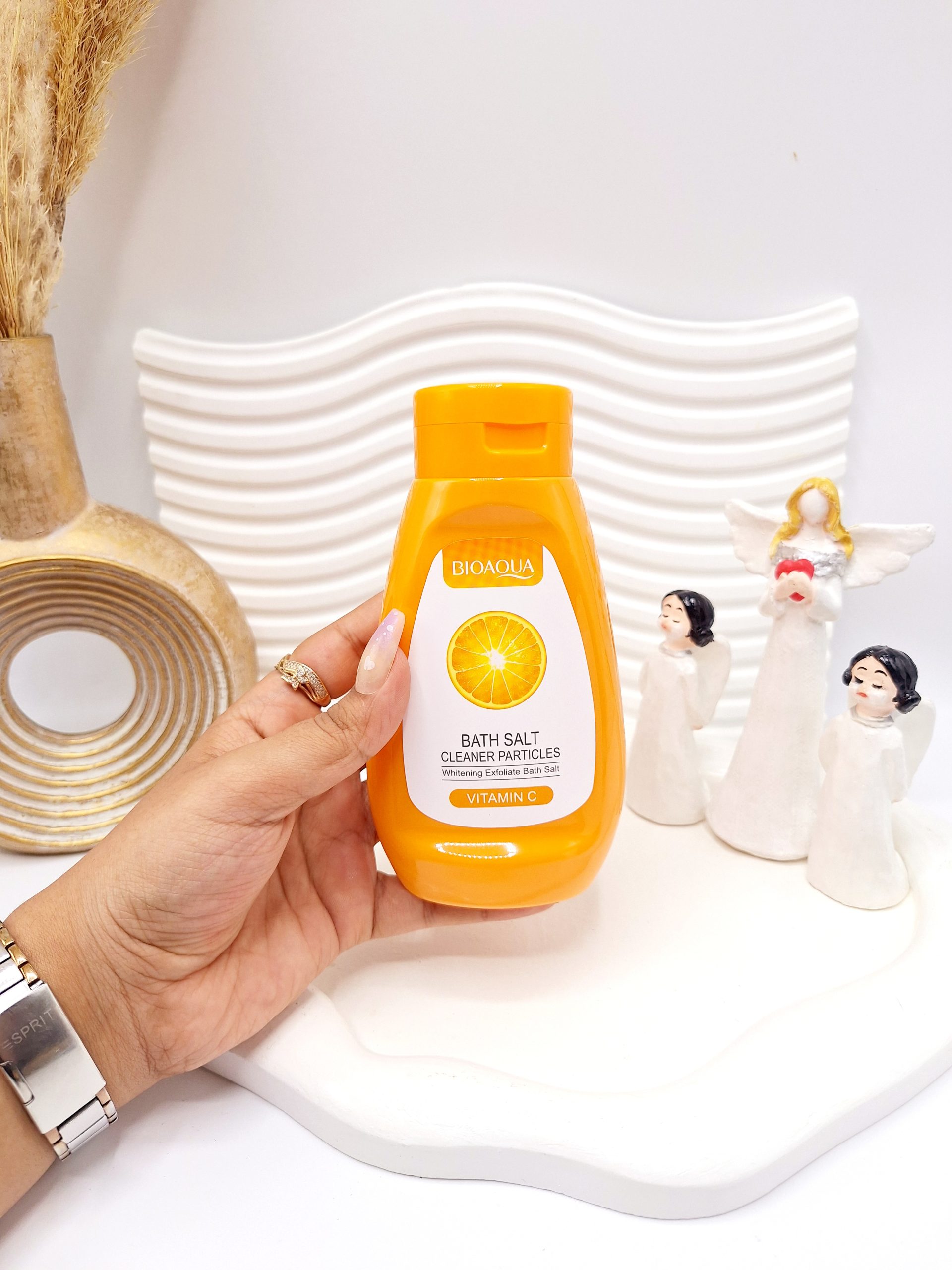 نمک بدن ویتامین سی نارنجی  بیواکوا کد 4458